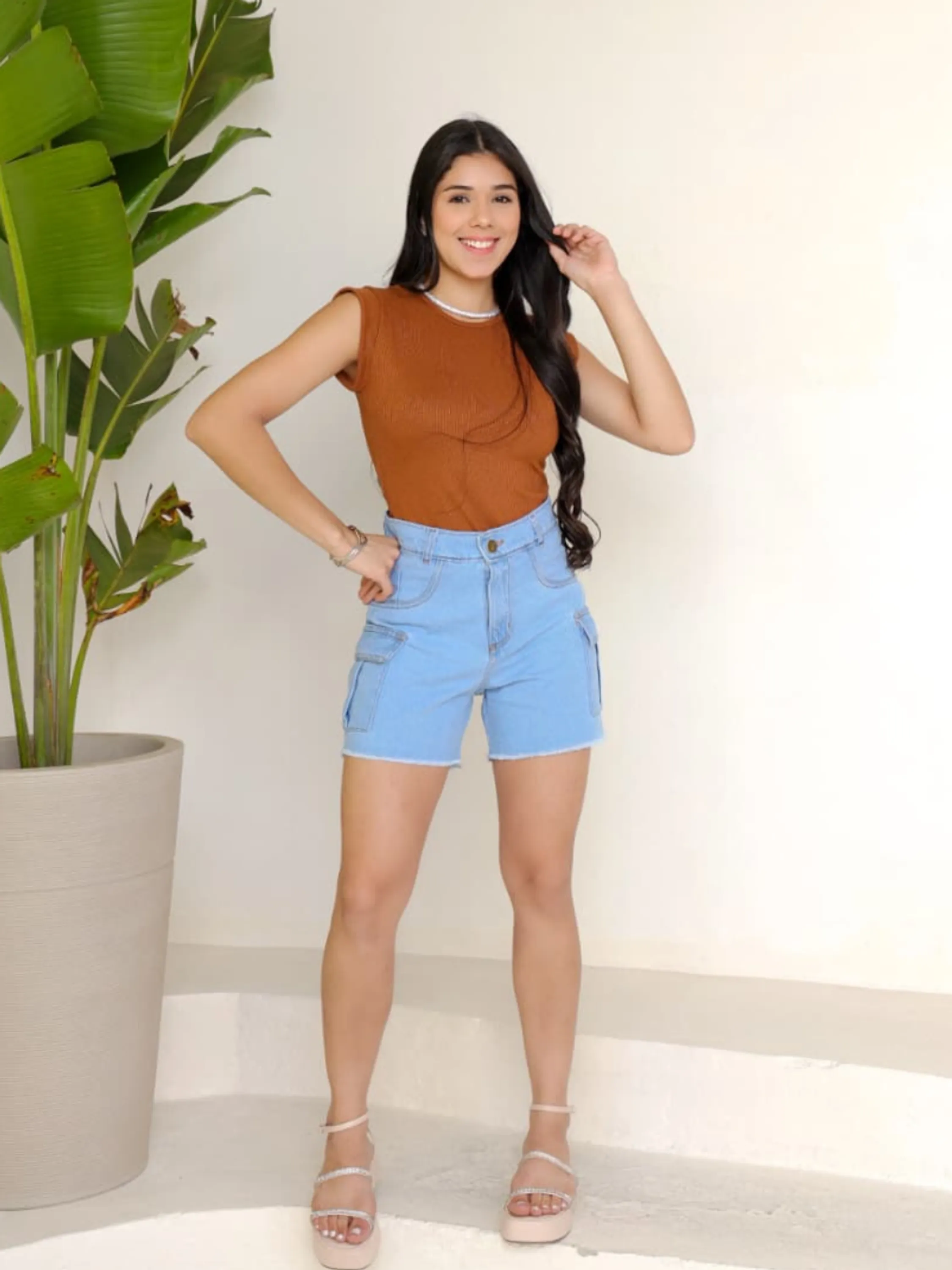 Shorts Jeans Cargo Juvenil Flashoeskids