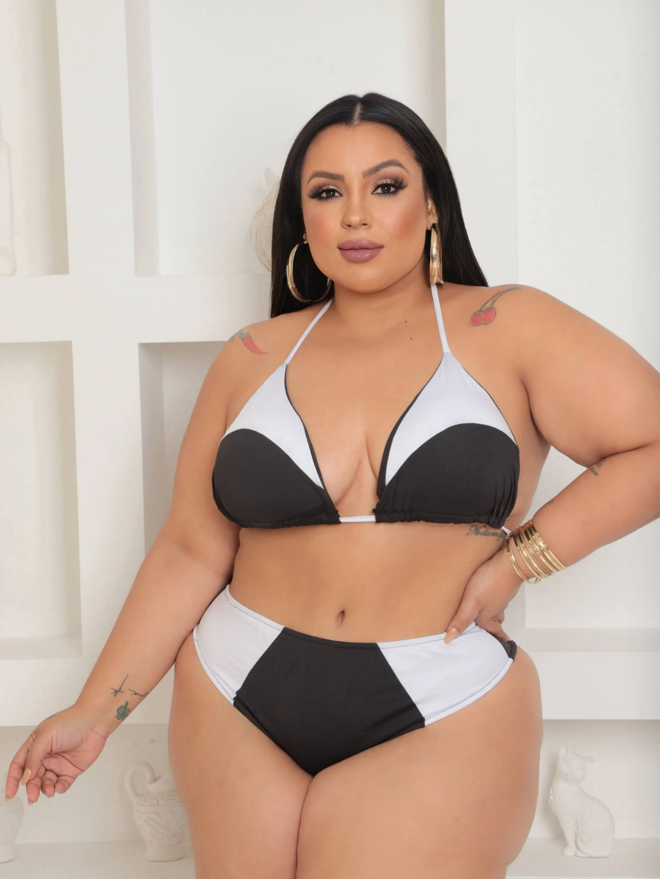 Biquini Plus Size Sophia Asa Delta Elegante – Tamanho Grande e Reforçado maio conjunto moda praia, bikini calcinha asa delta