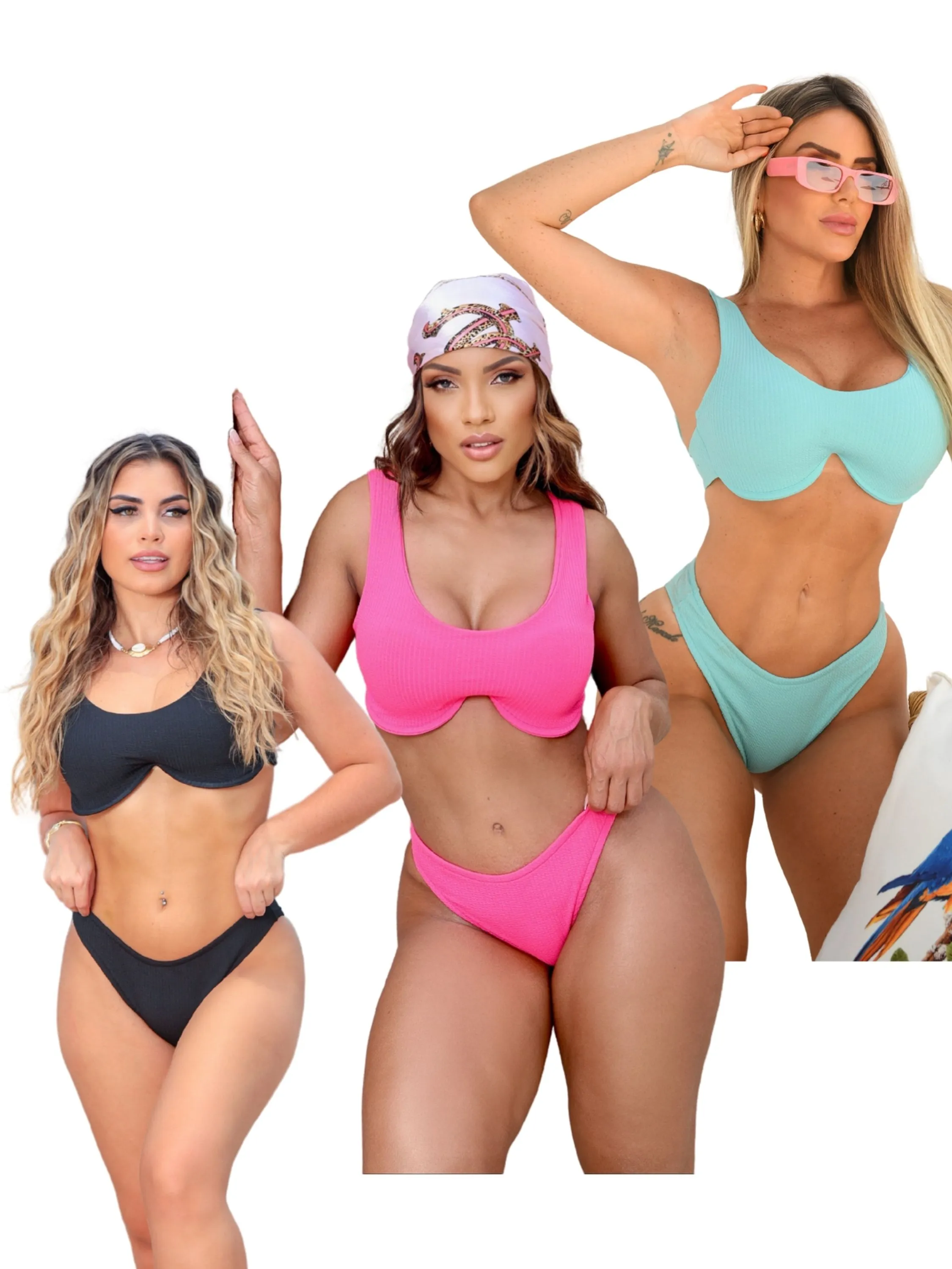 Kit 3 biquinis feminino andressa suita anarruga, mais vendido, compre mais por menos maio, bikini moda praia roupa entraremos em contato para escolher o tamanho