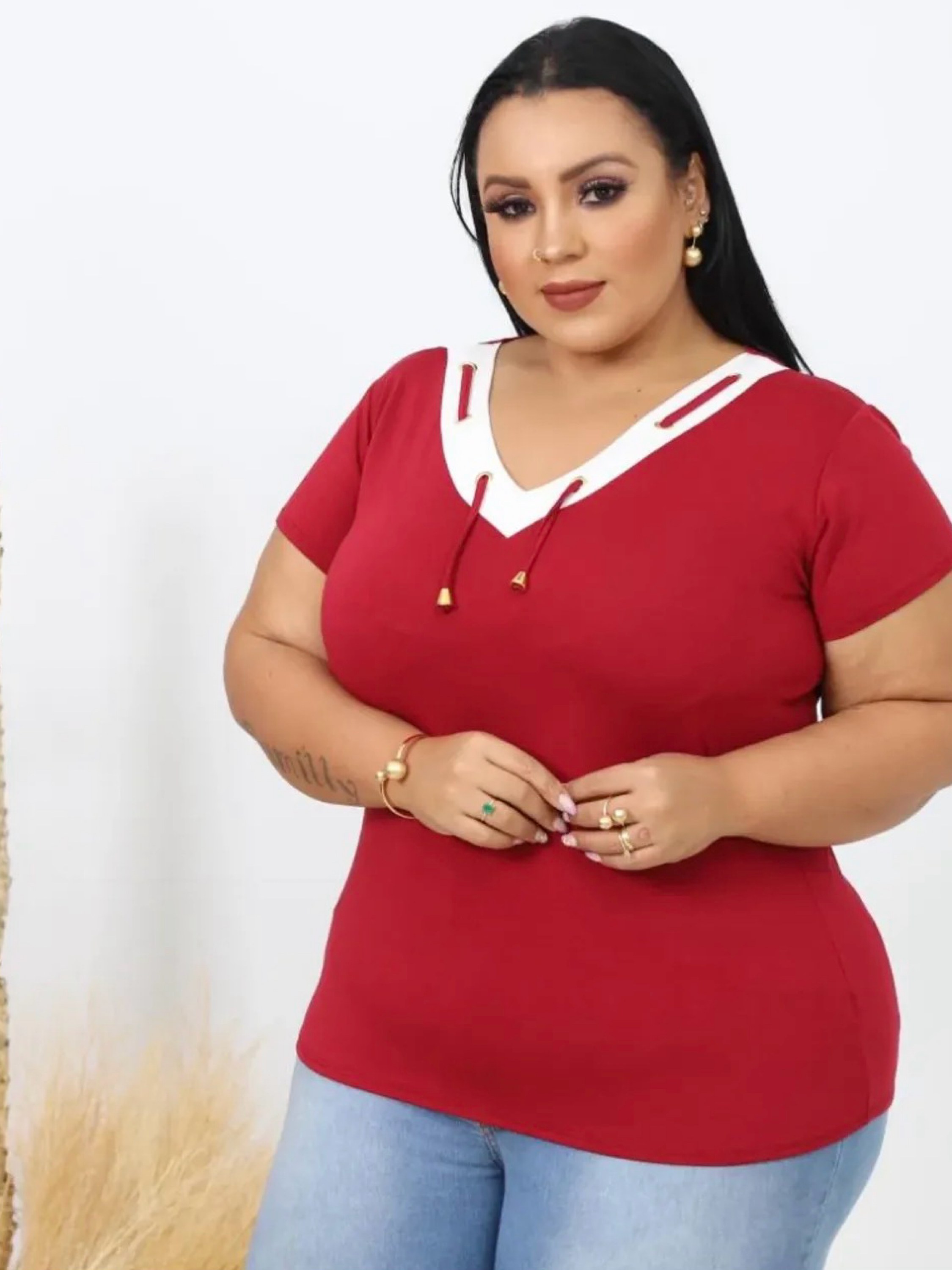 Blusa manga curta GG