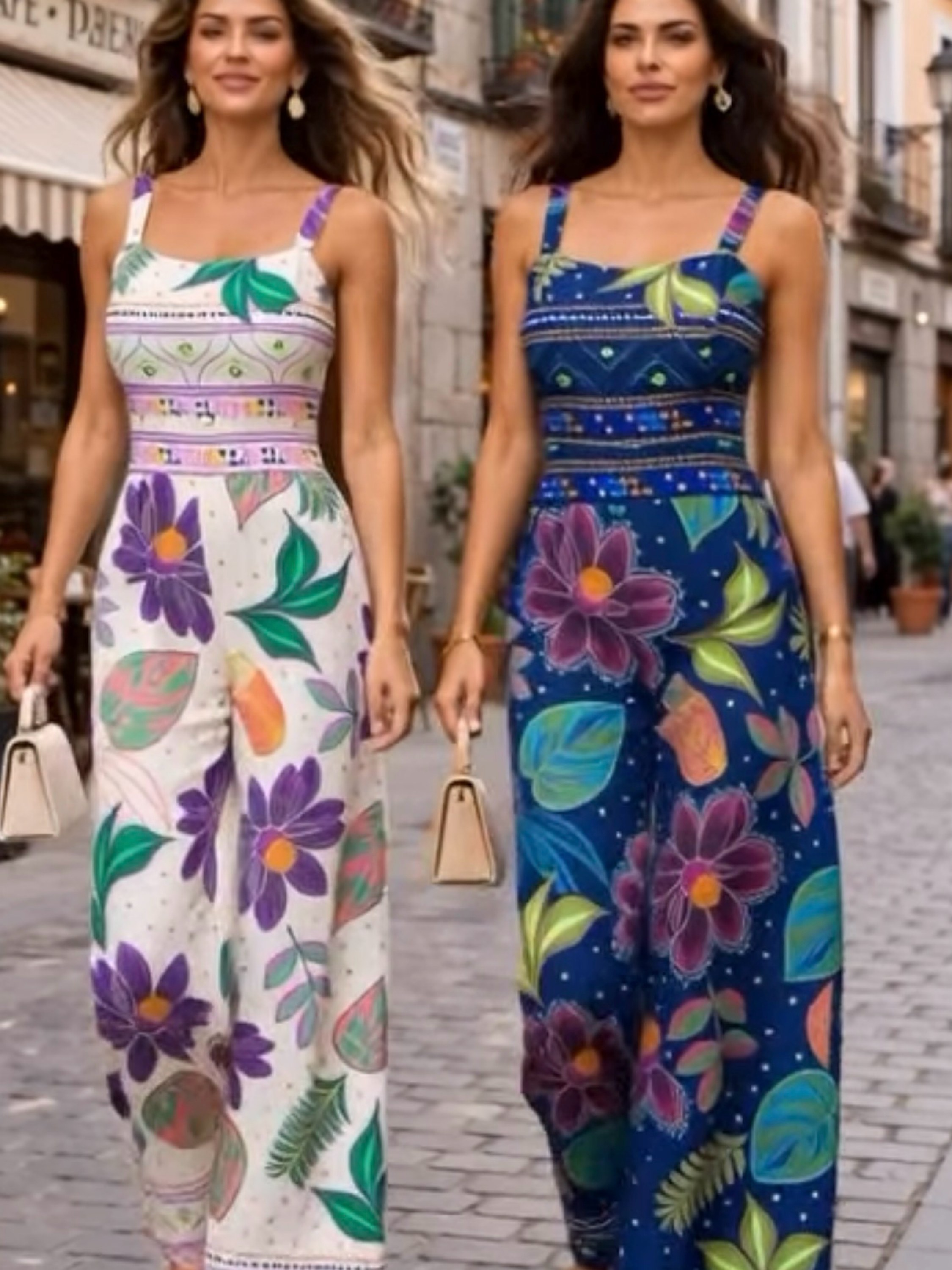 Macacão longa estampas variadas