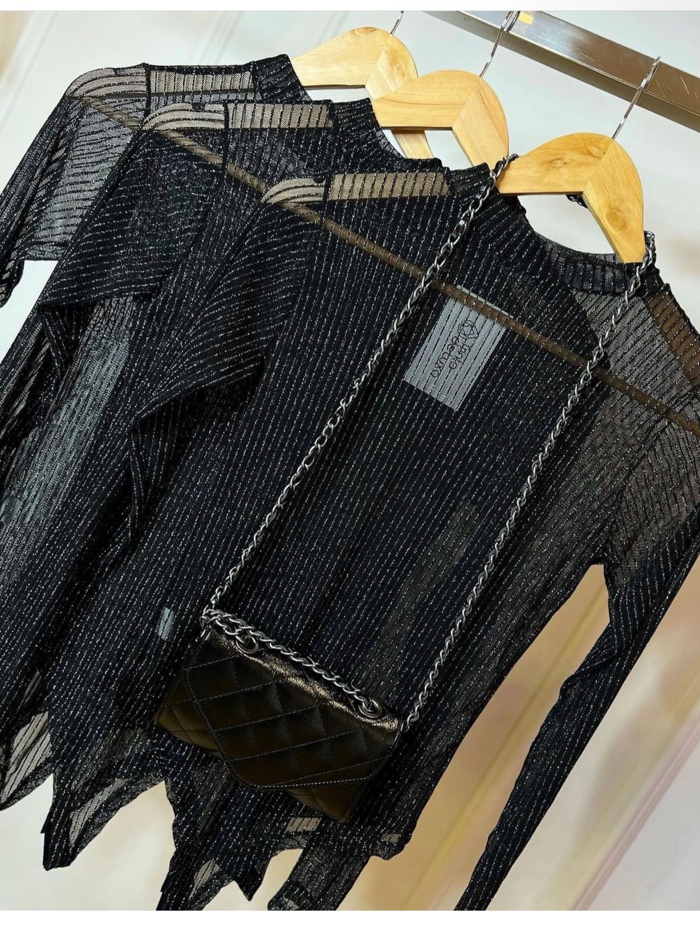 Body manga longa Tule