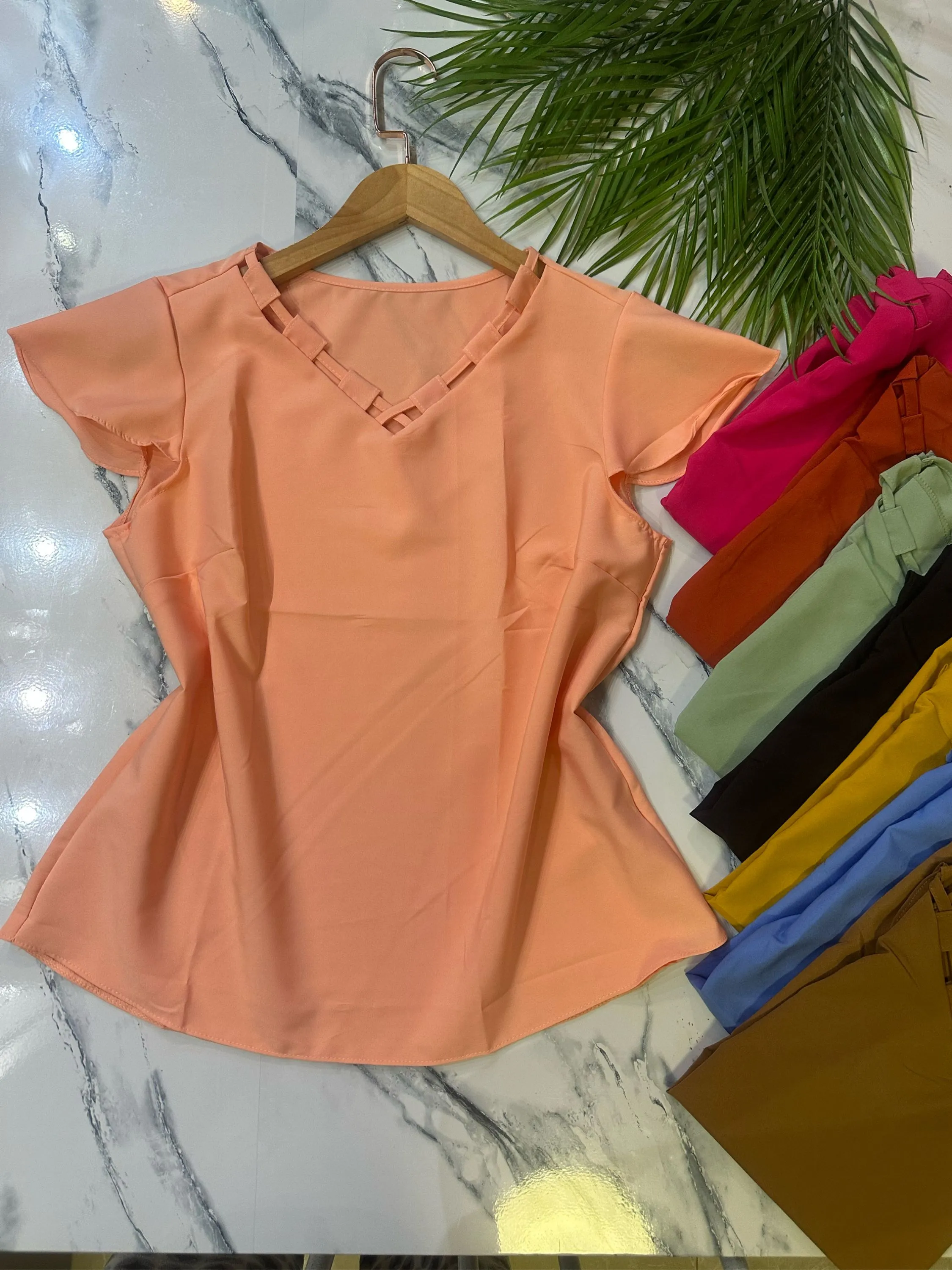 Blusa manga curta