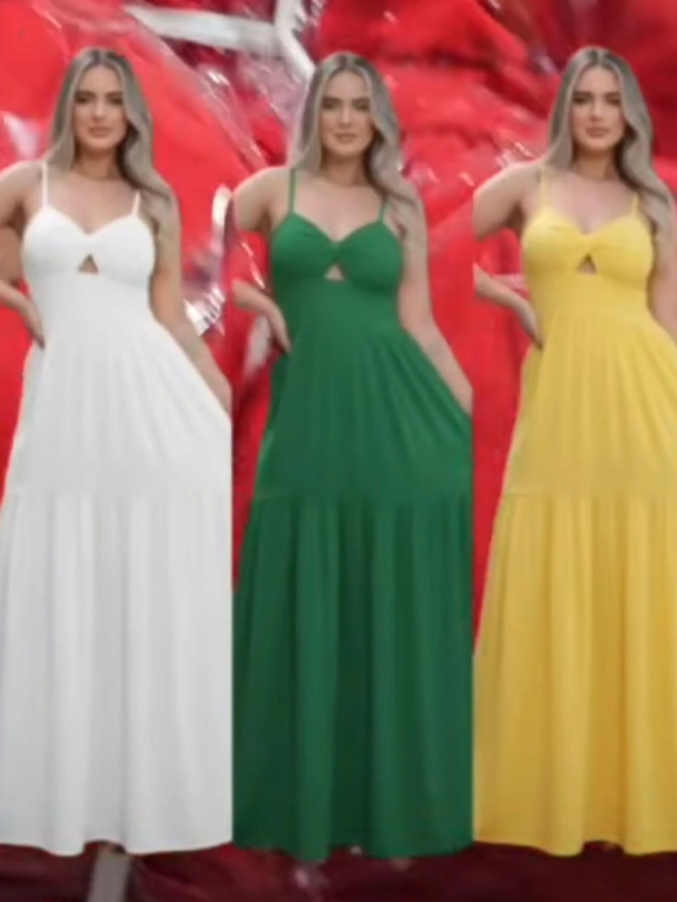 Vestido longo com bojo