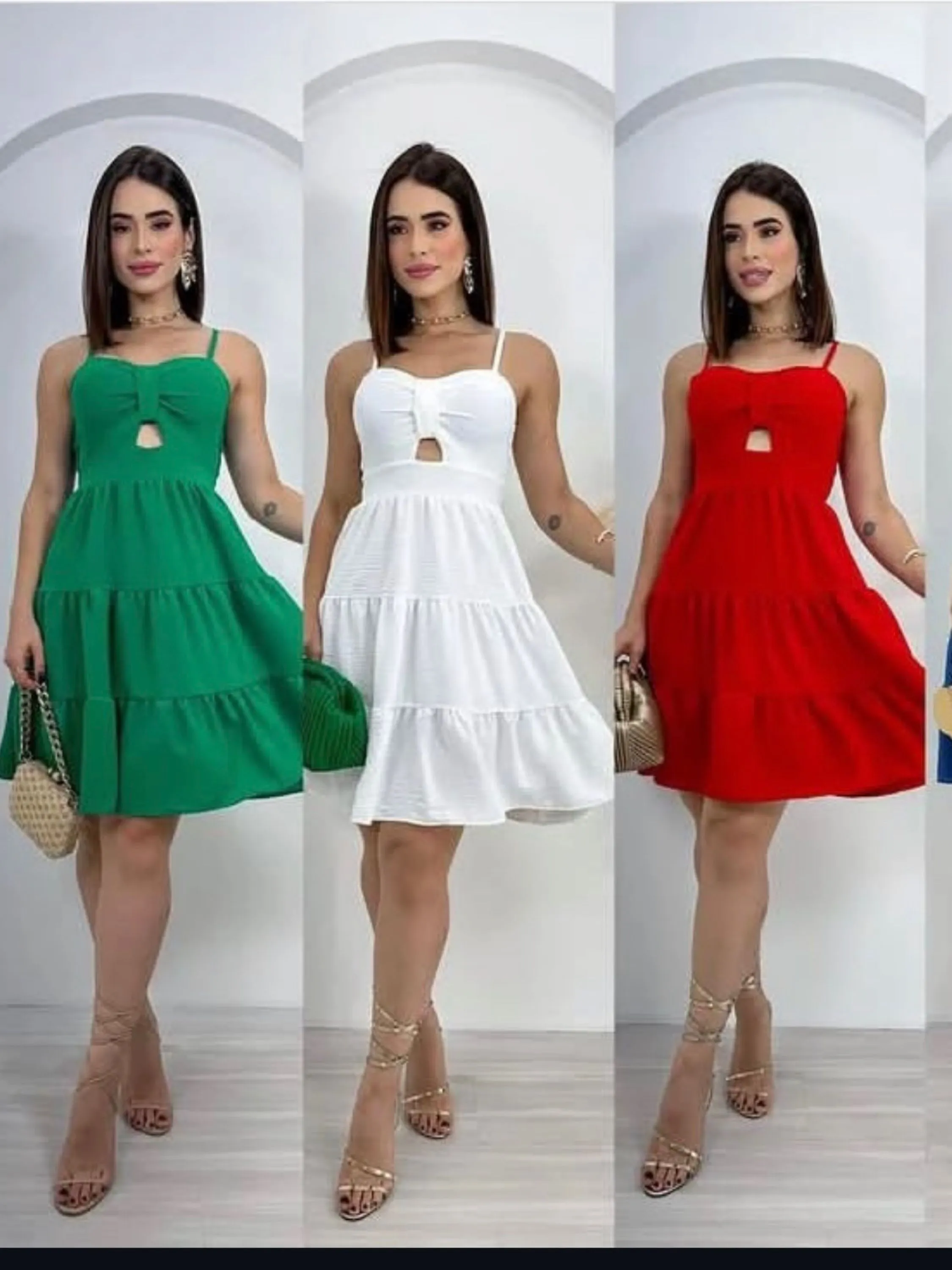 Vestido curto com bojo