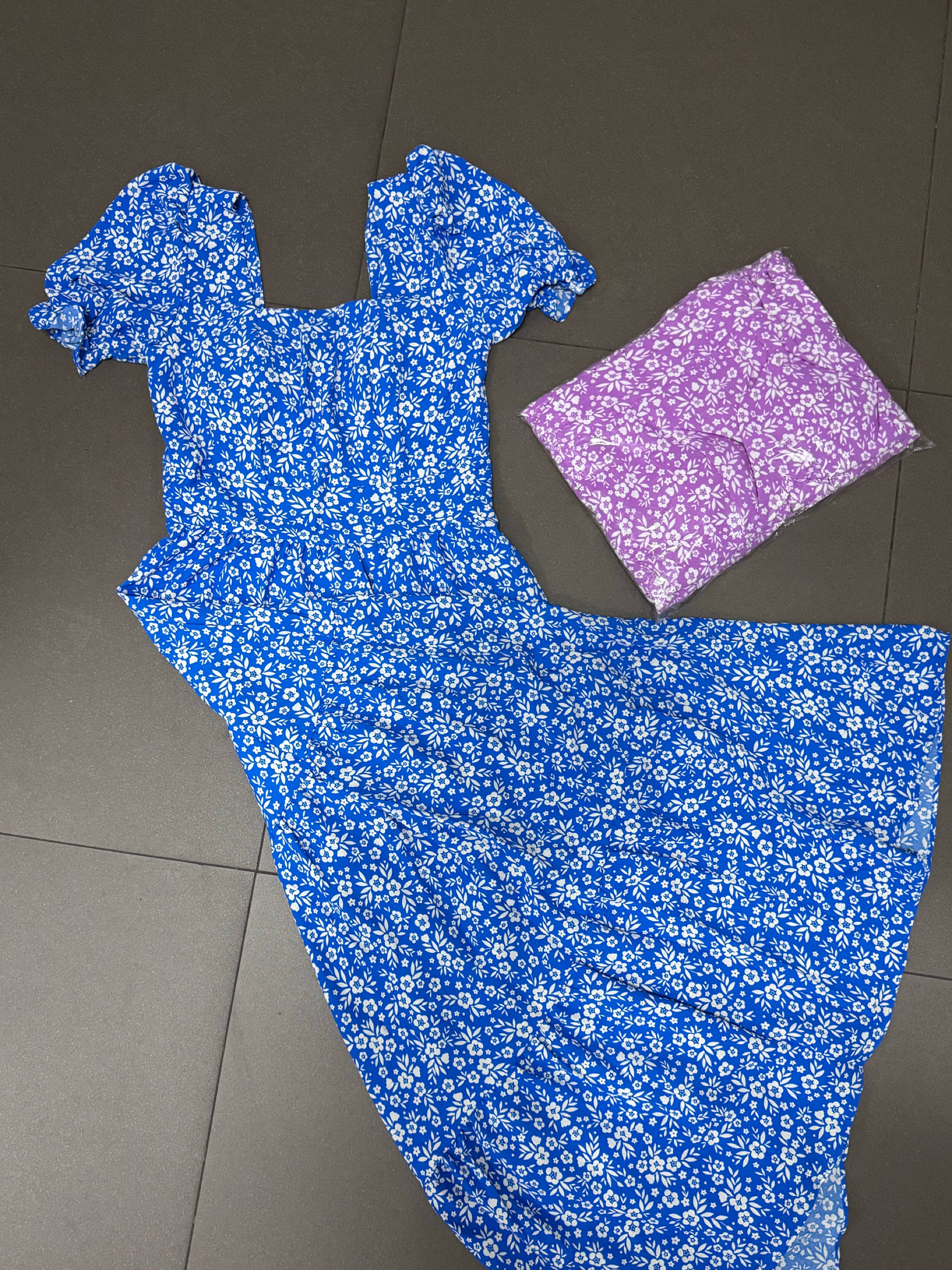 Vestido longo estampado