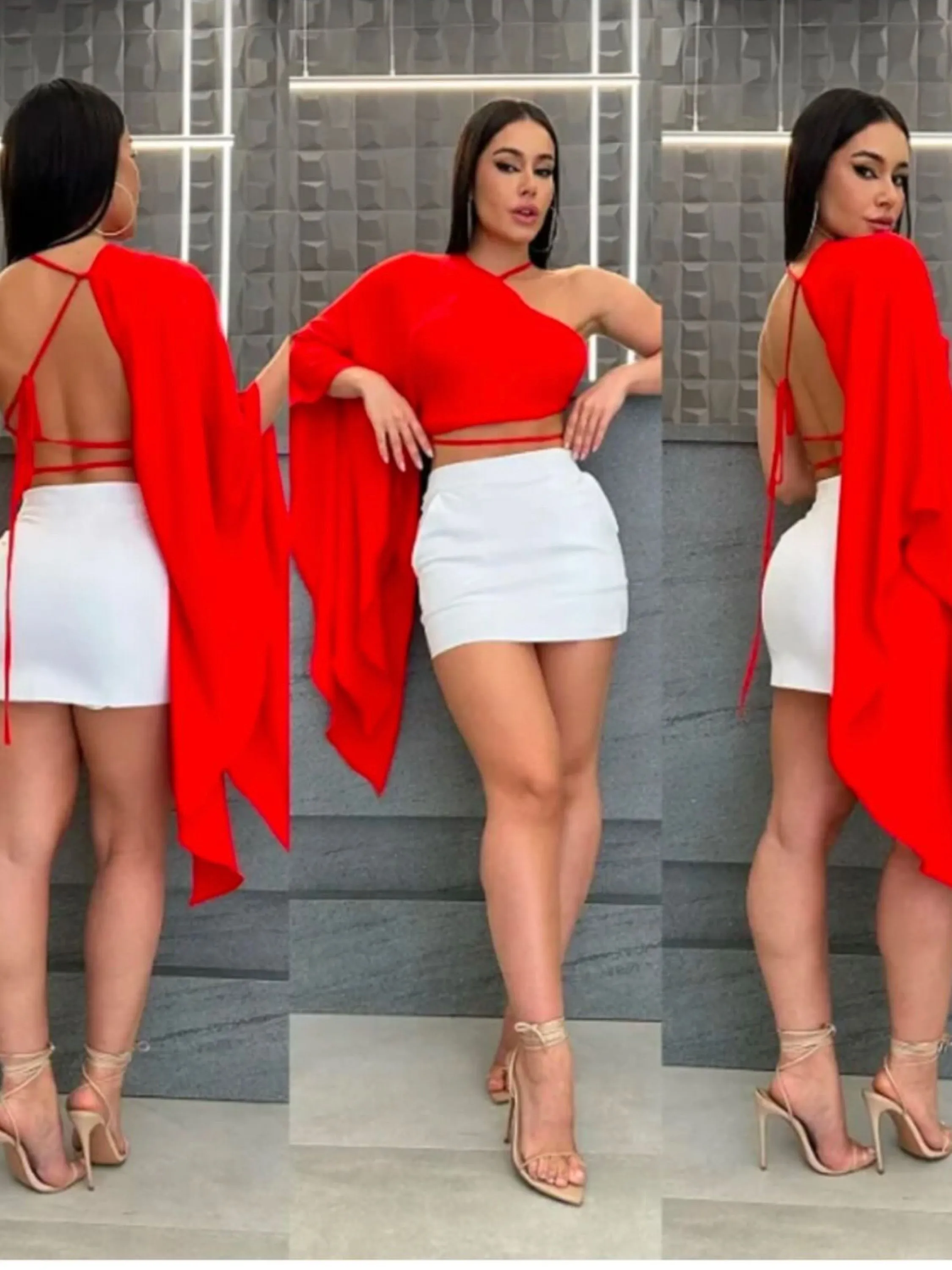 Cropped manga longa