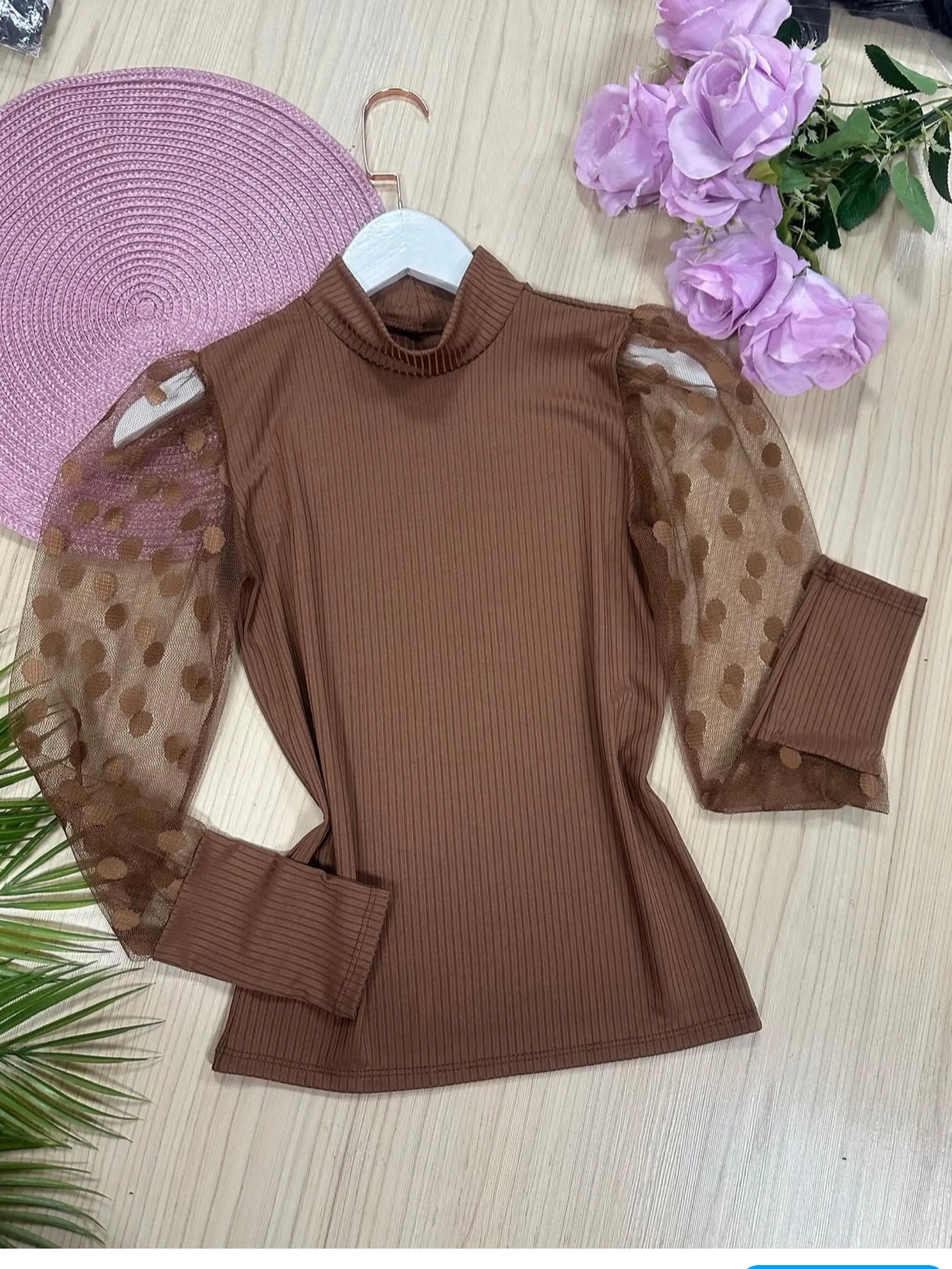 Blusa manga longa
