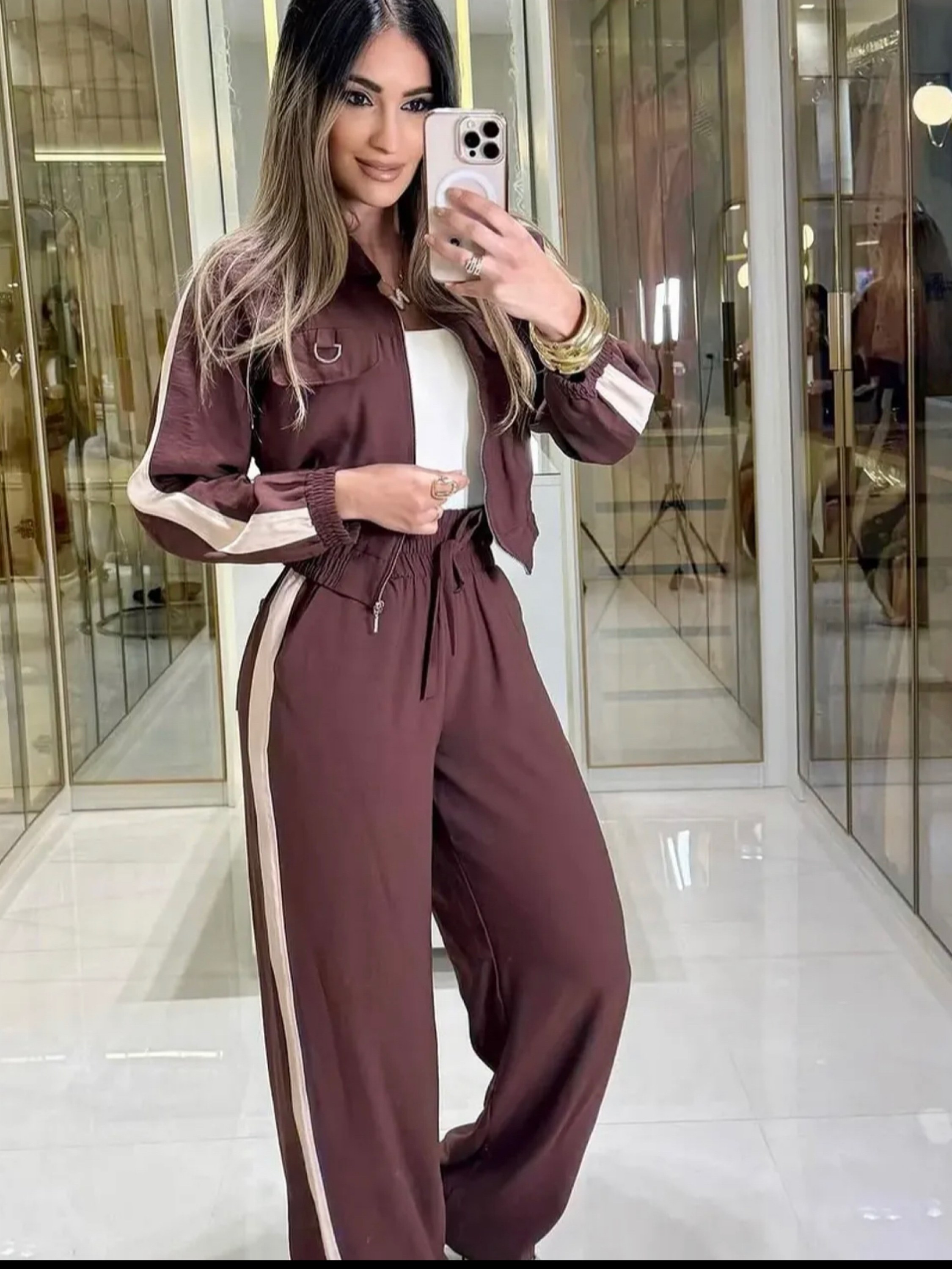 Jaqueta calça conjunto