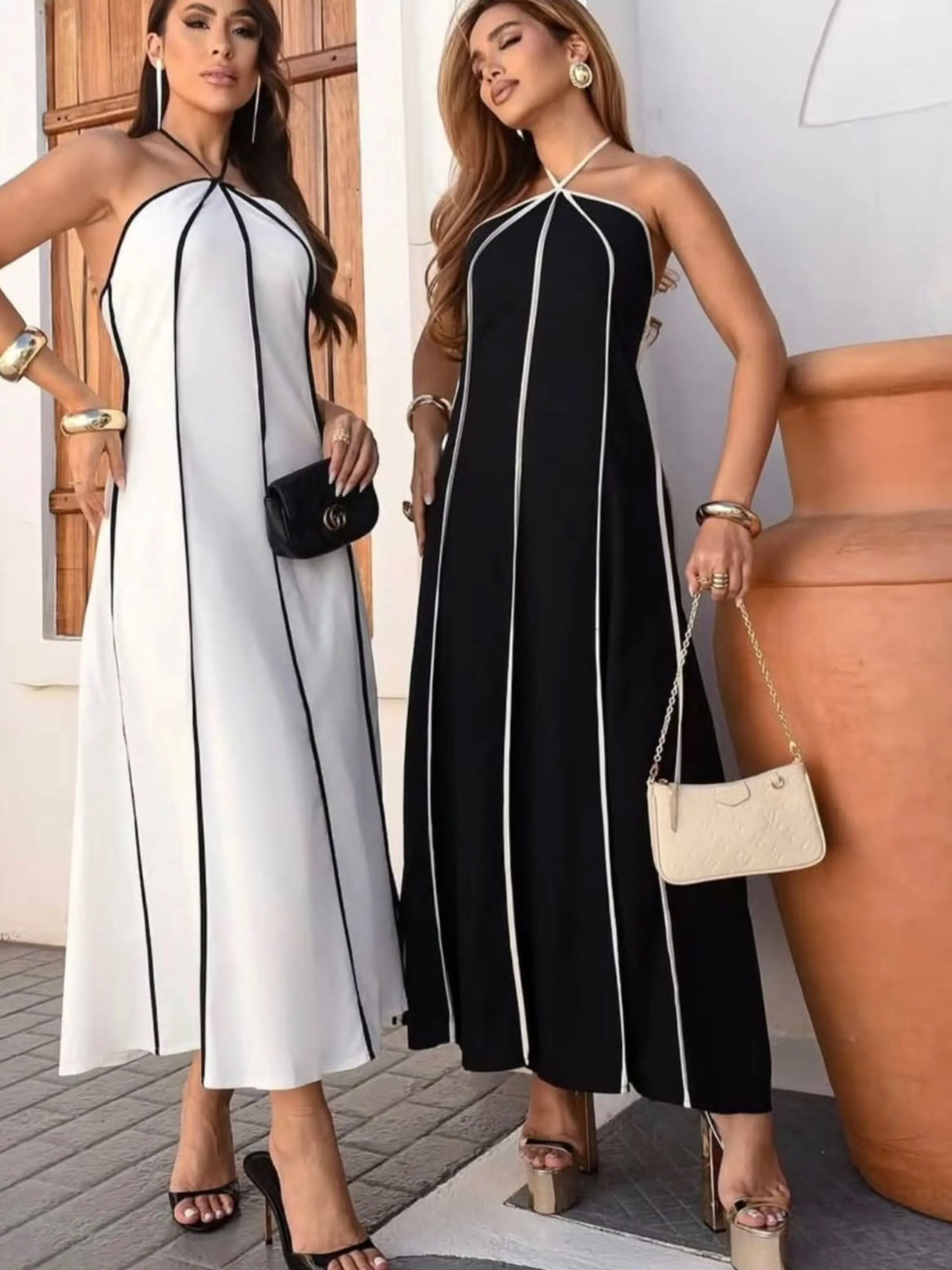 Vestido longo com bojo