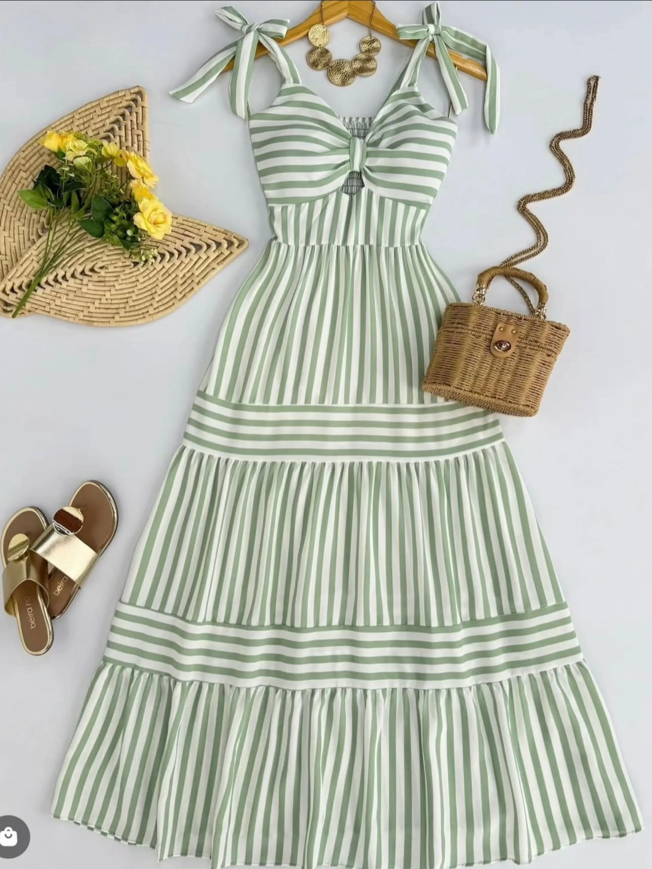 Vestido longo com bojo