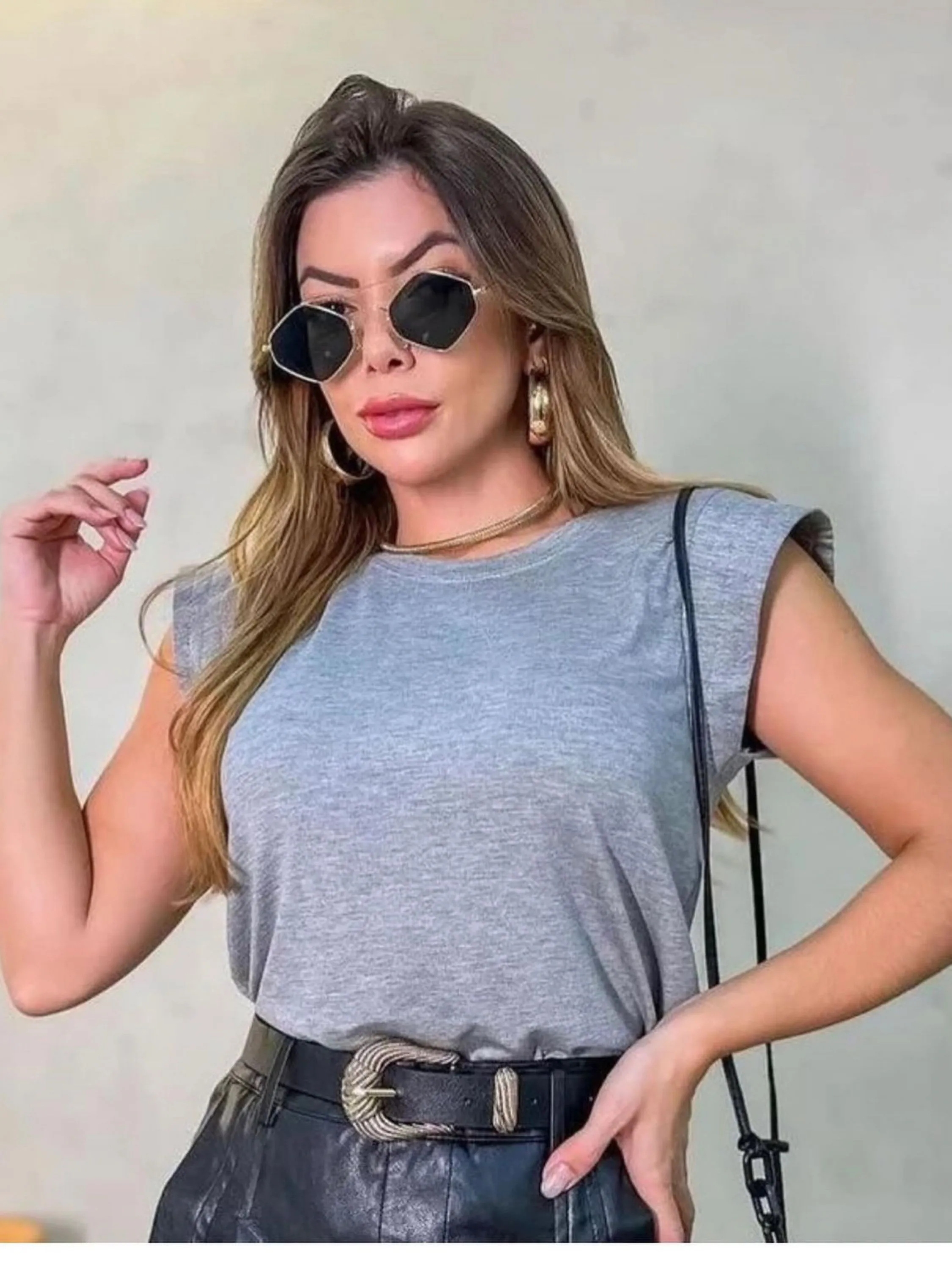 Blusa manga curta