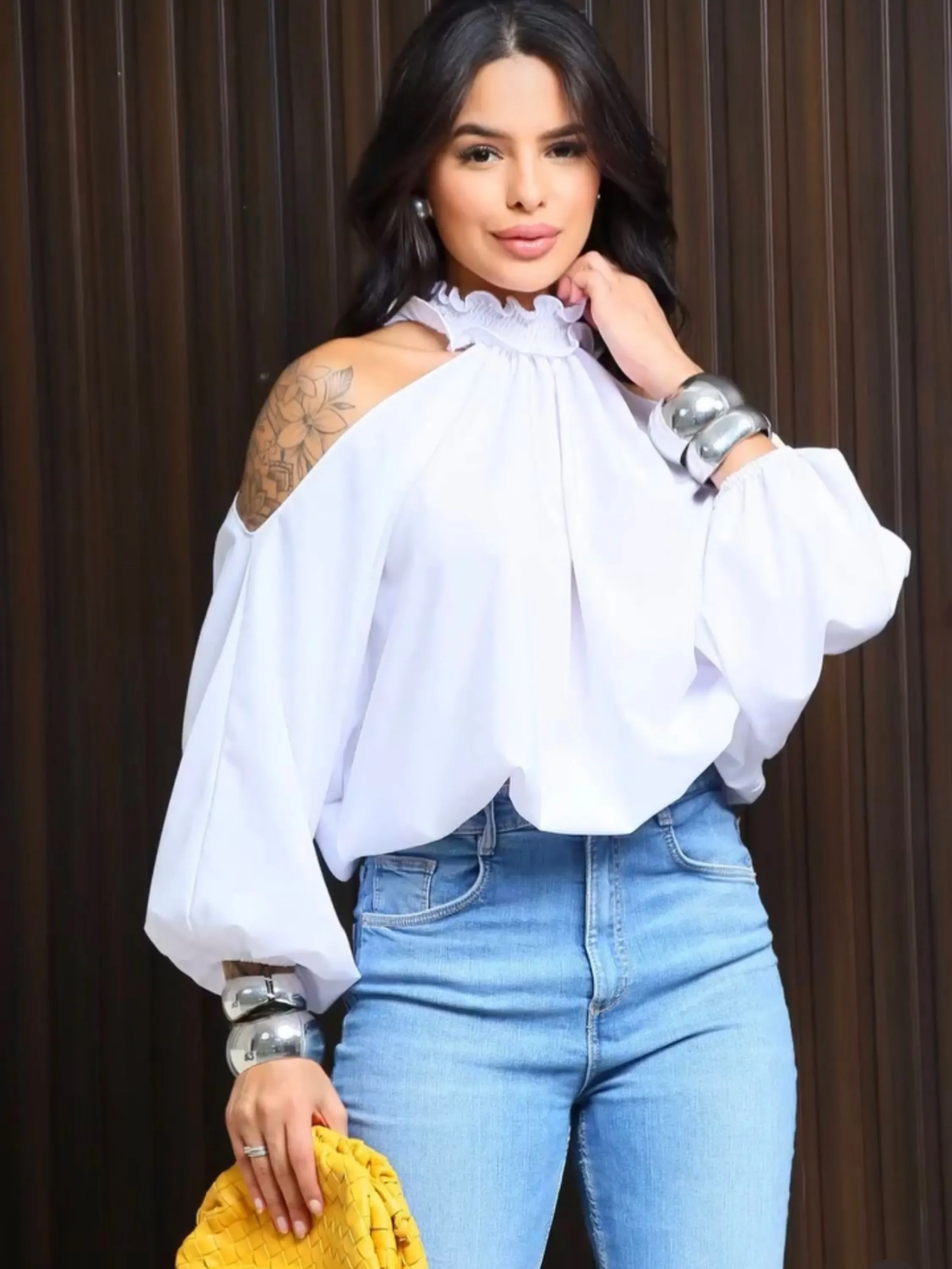 Blusa manga longa