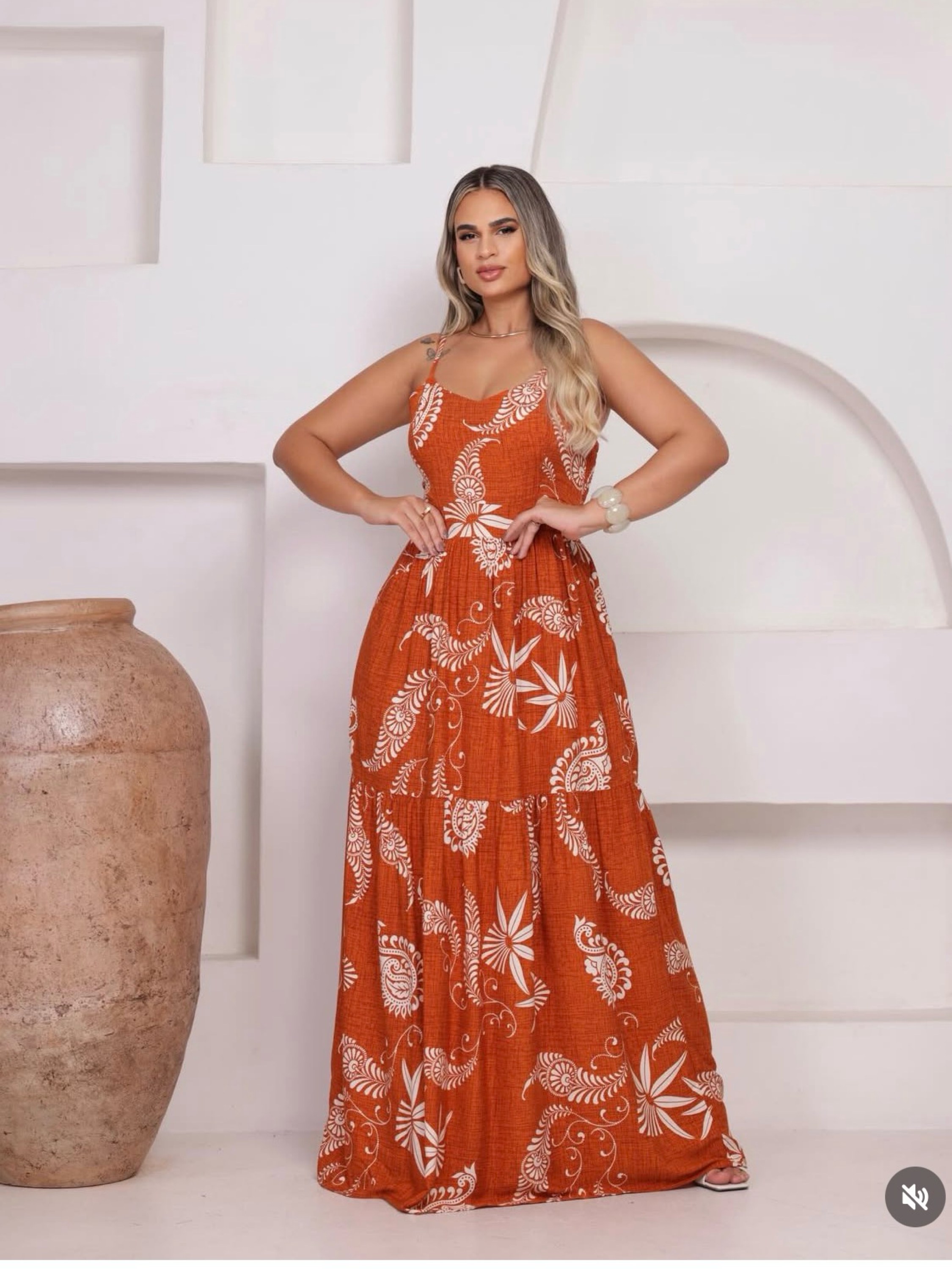 Vestido longo com bojo