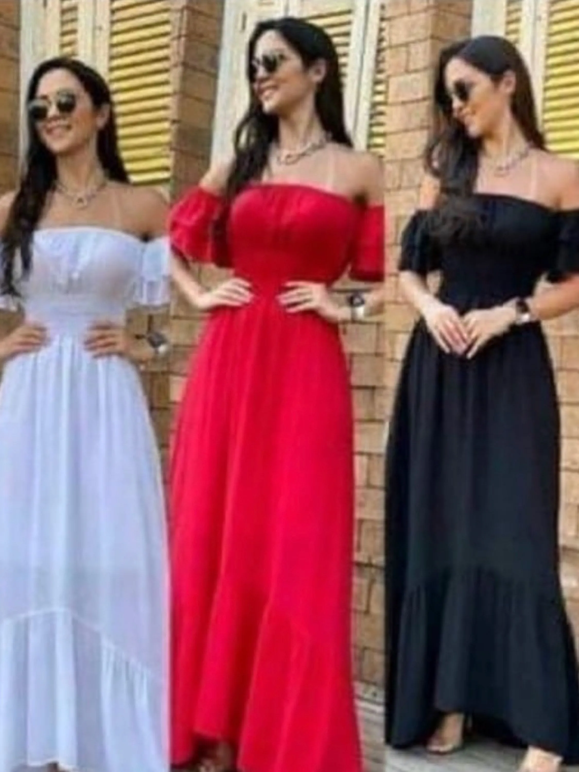 Vestido longo com bojo