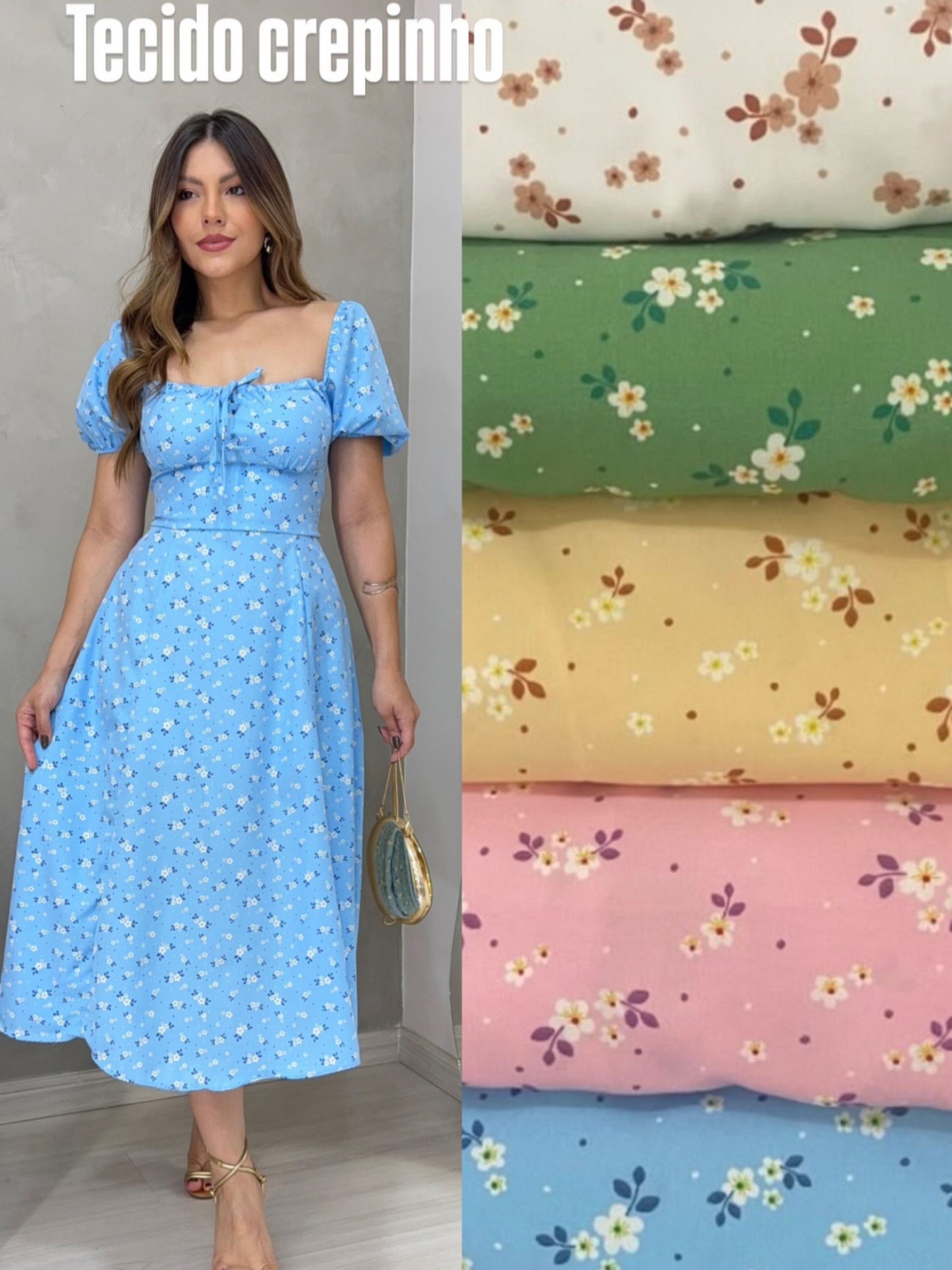 Vestido Longo estampas variadas