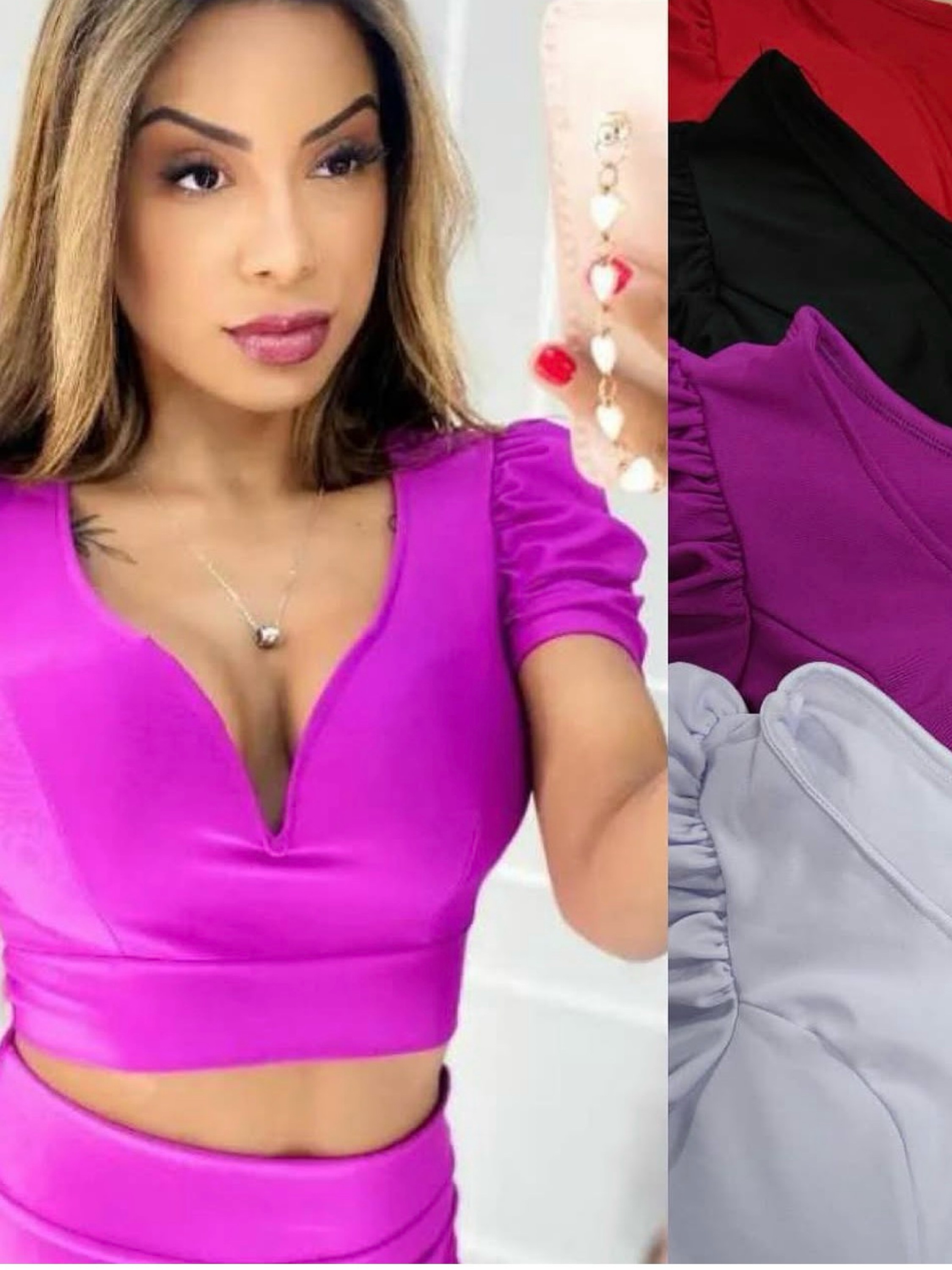 Cropped com bojo
