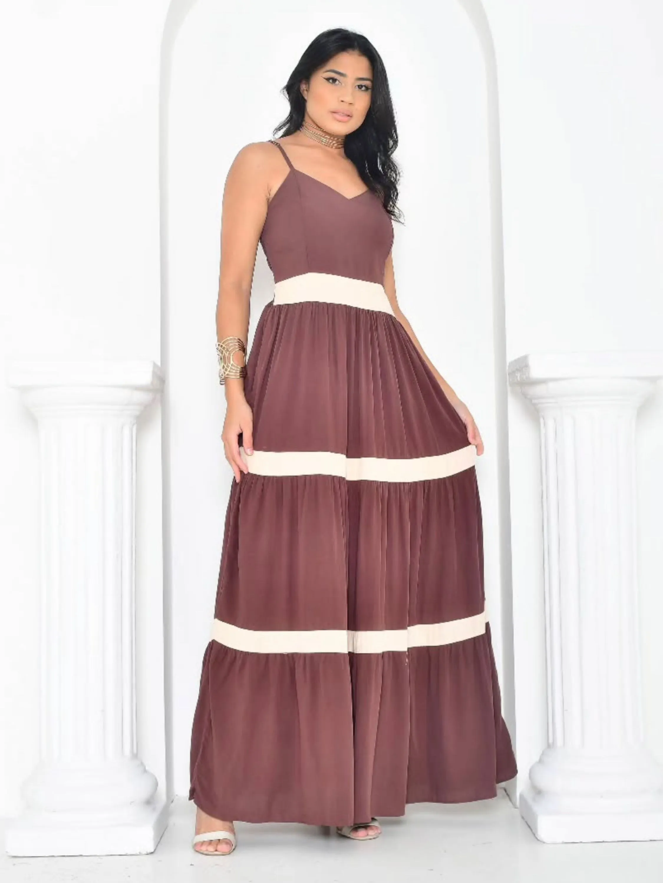 Vestido Longo com bojo