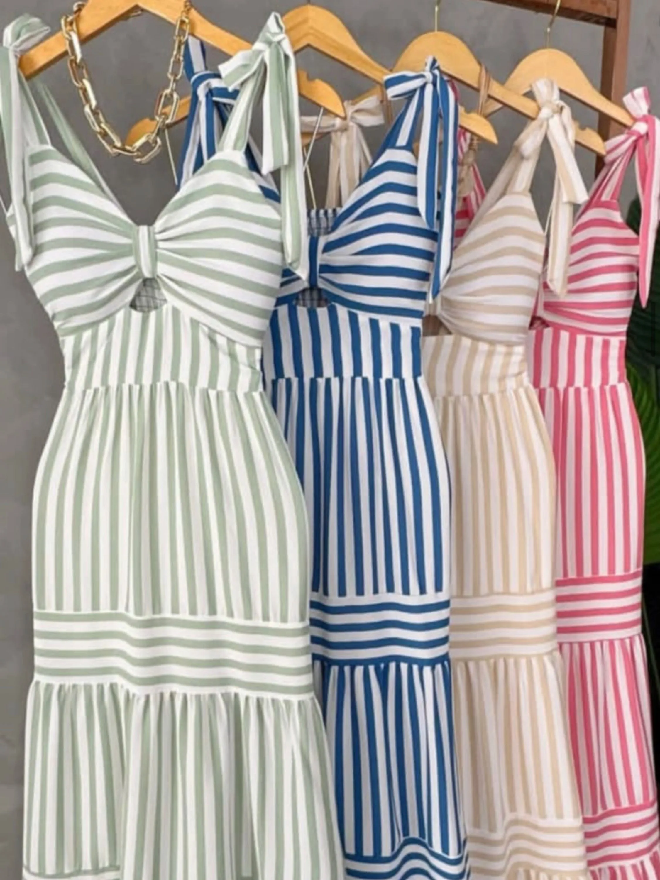 Vestido longo com bojo