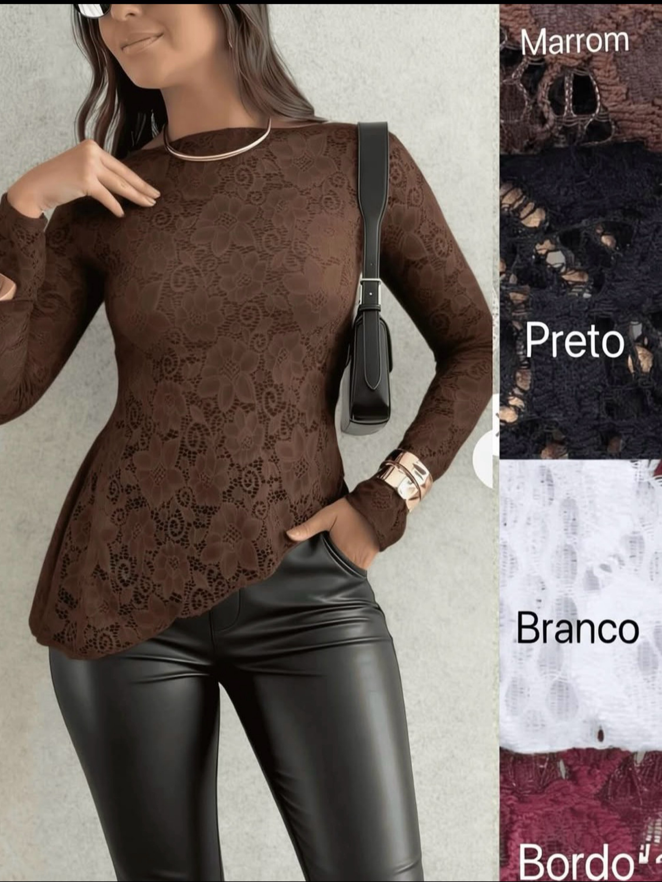 Blusa manga longa