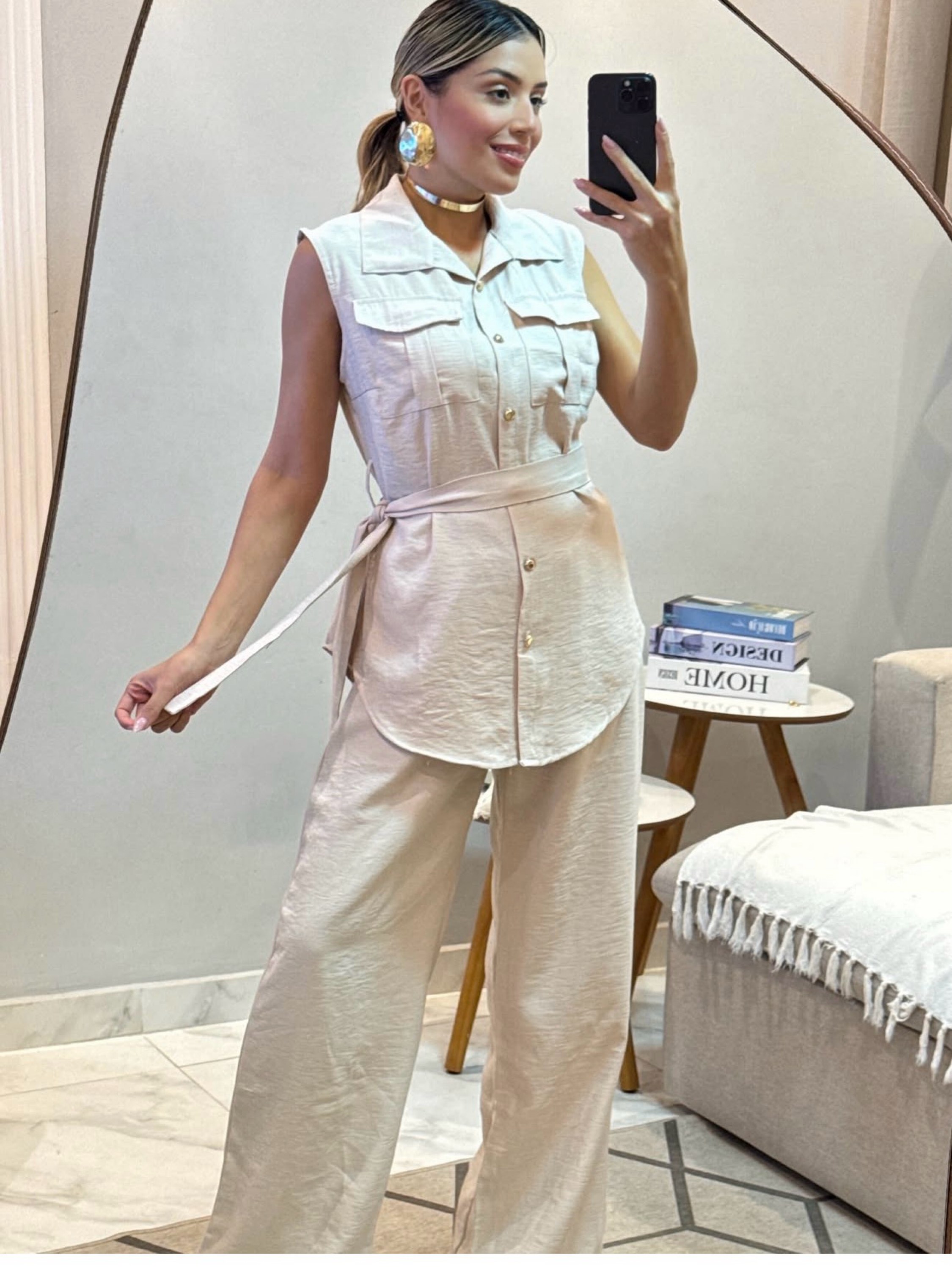 Conjunto blusa com calça
