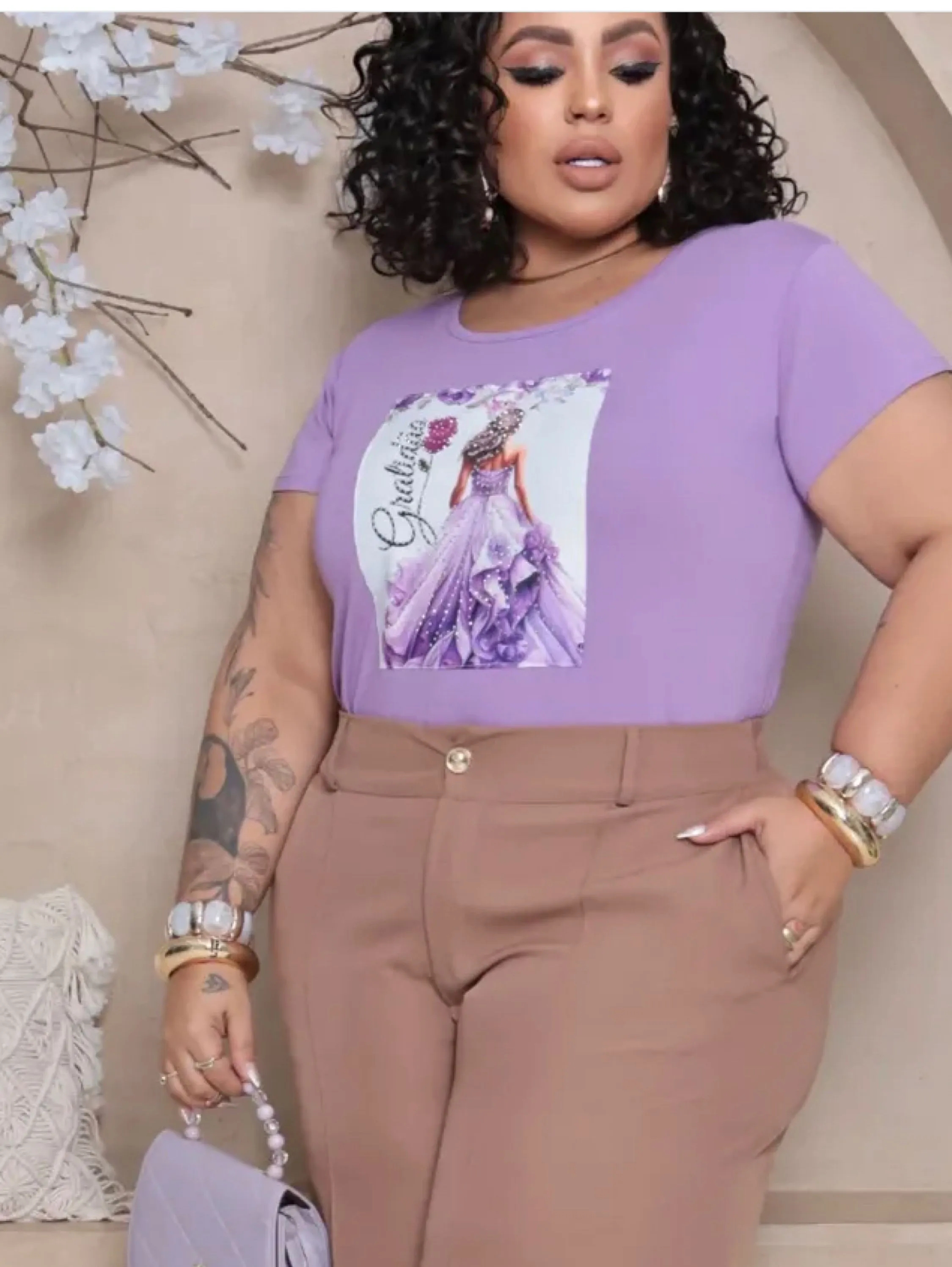 Blusa manga curta