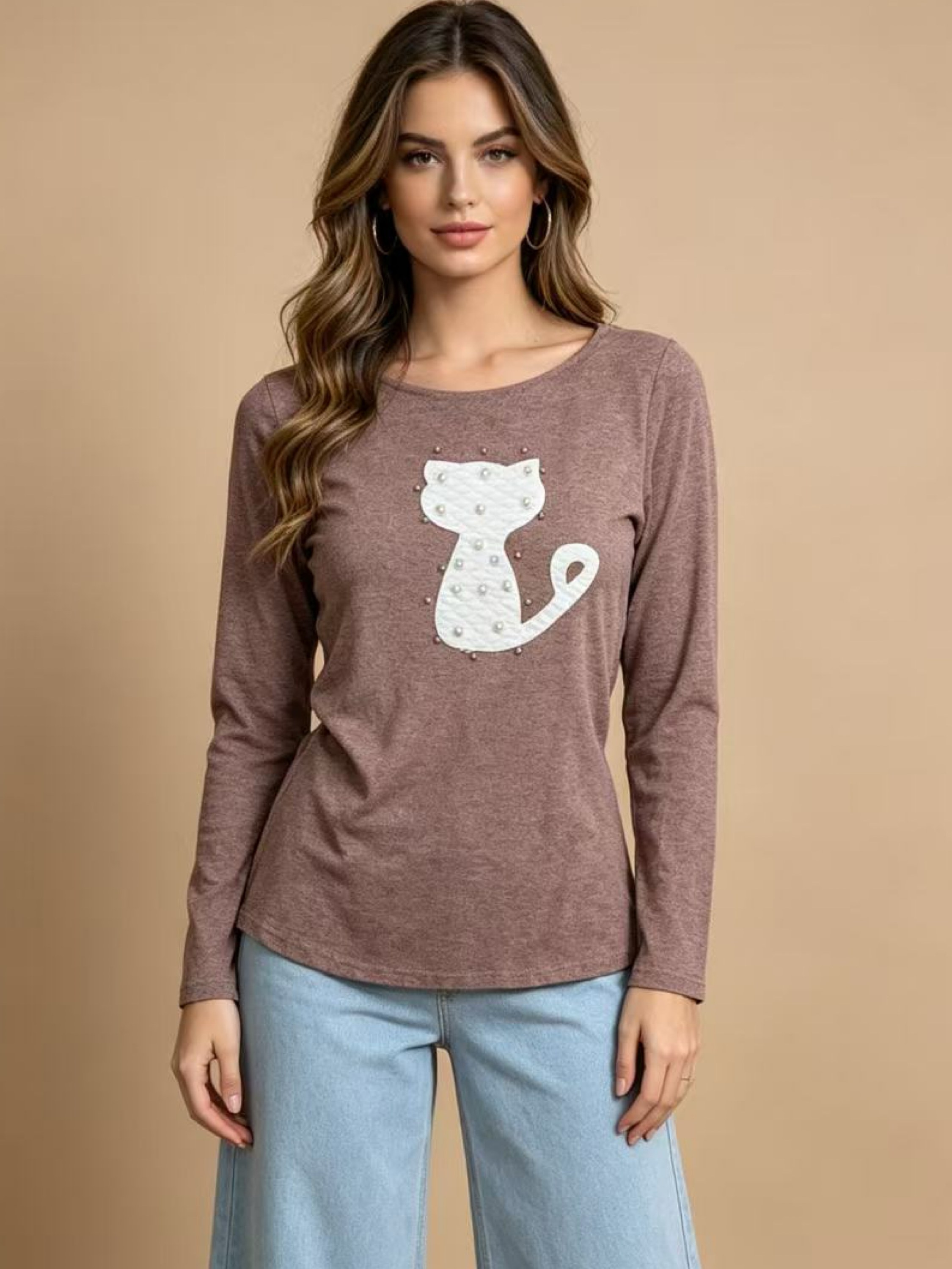 Blusa manga longa