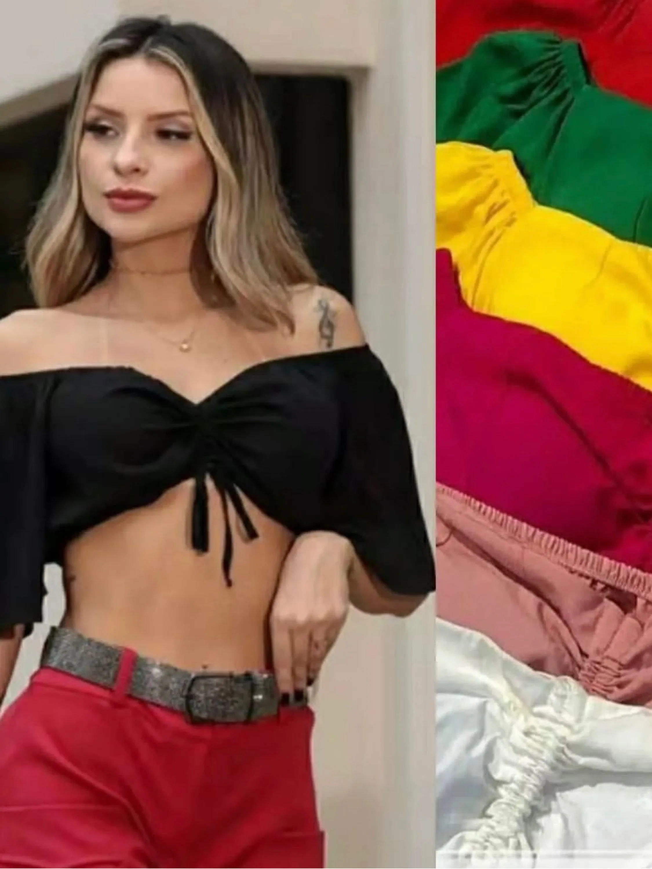 Blusa cropped