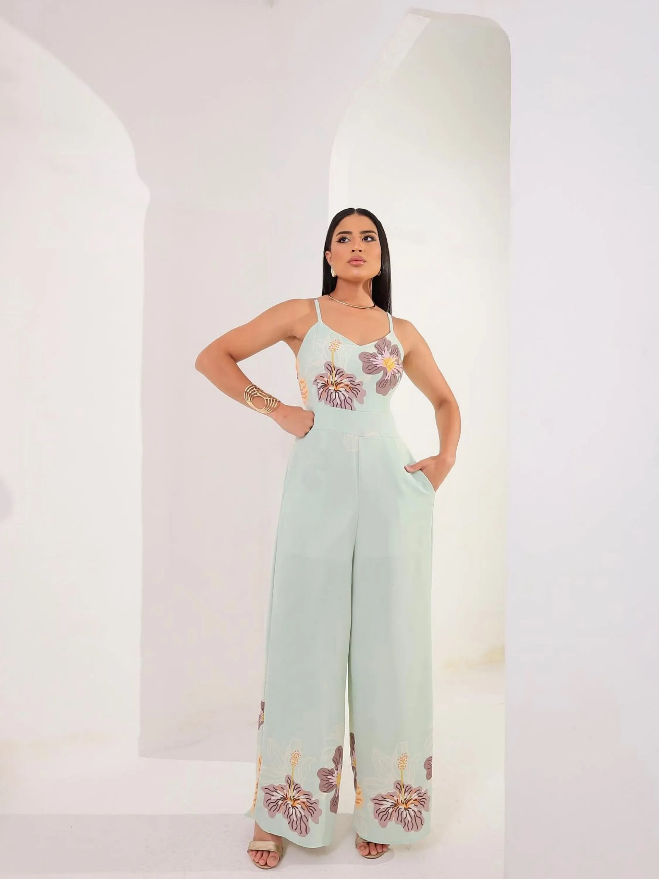 Macacão longa estampas variadas