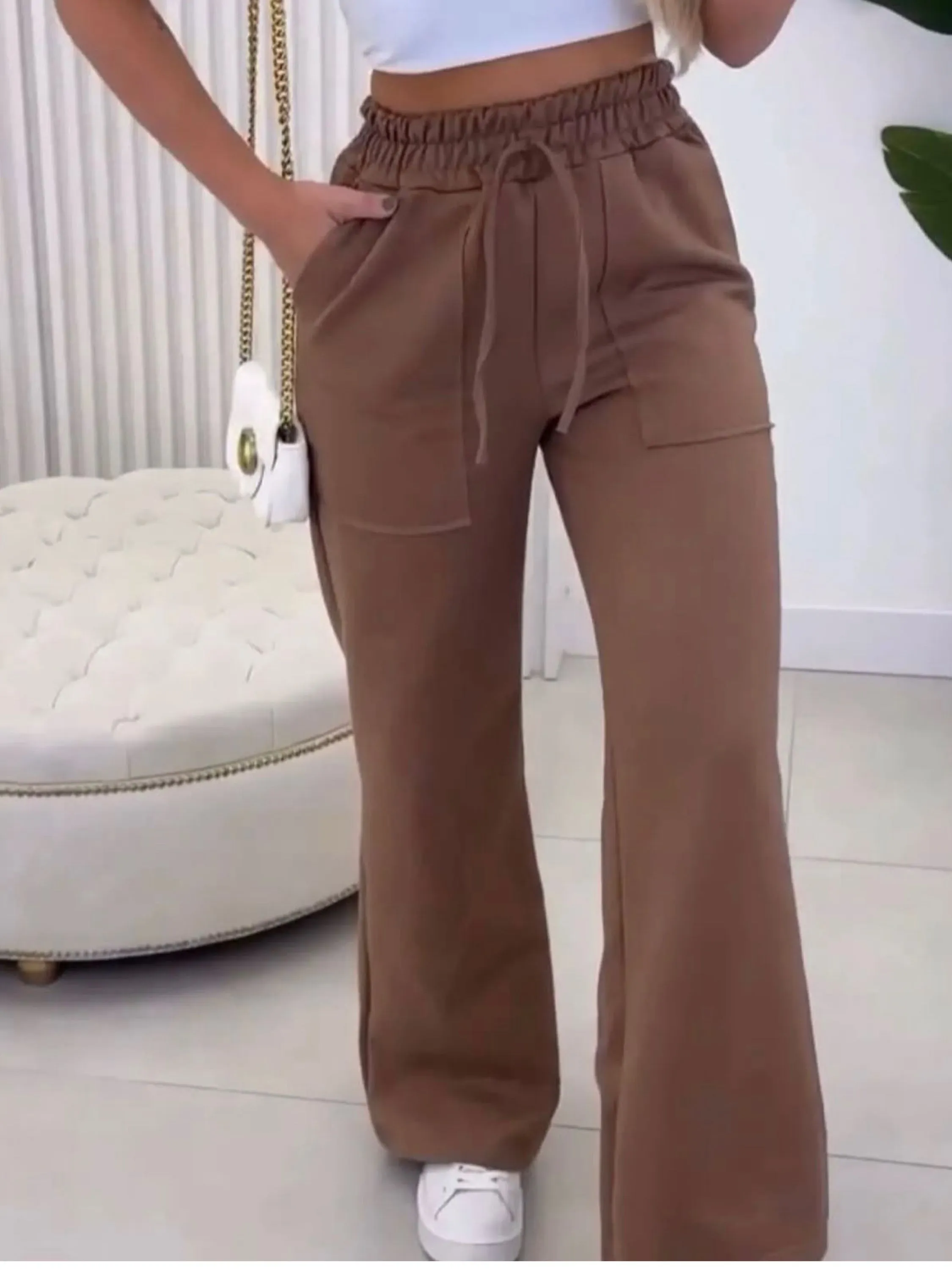 Calça pantalona moletom