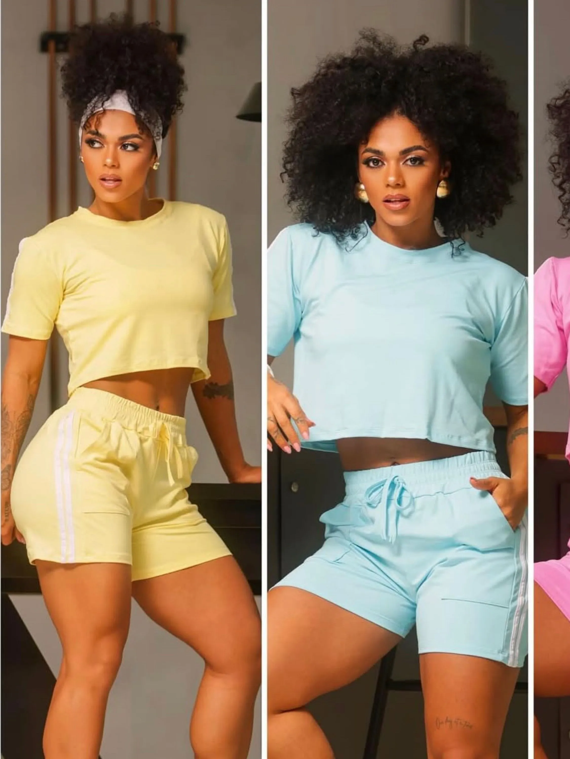 Blusa Manga curta conjunto