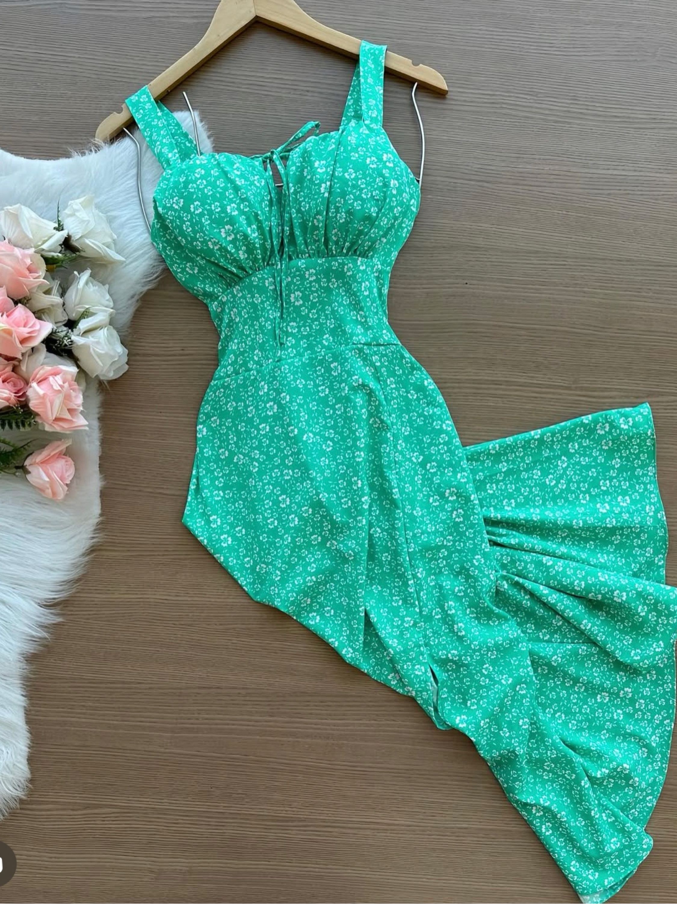 Vestido longo estampas variadas