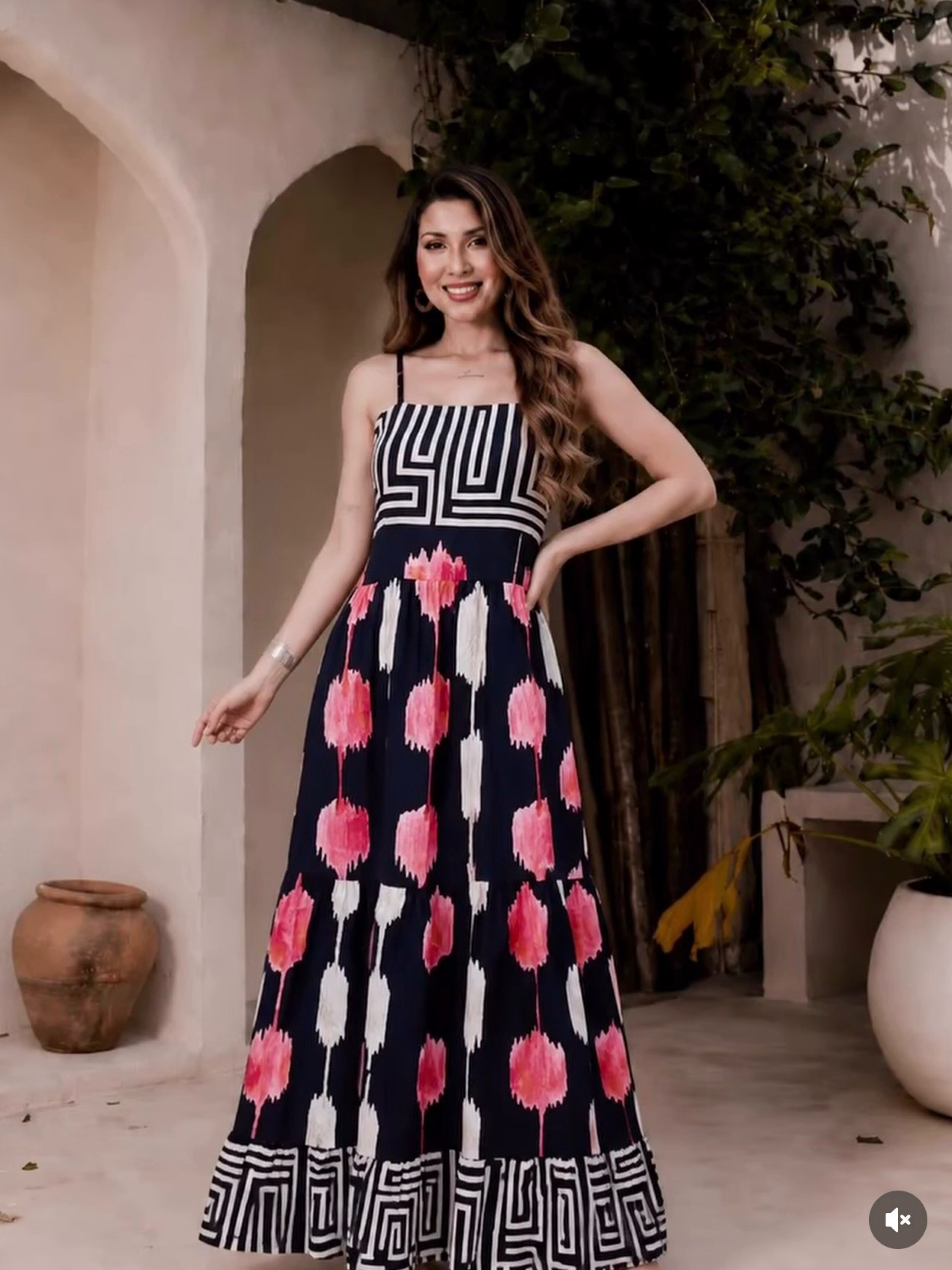 Vestido longo estampas variadas tamanho único