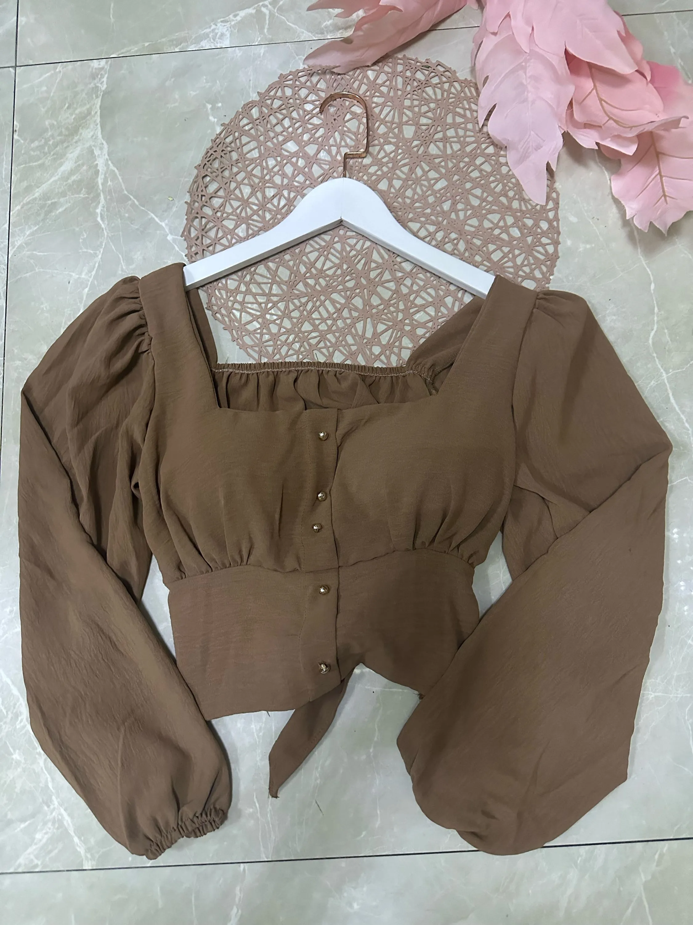 Cropped manga longa