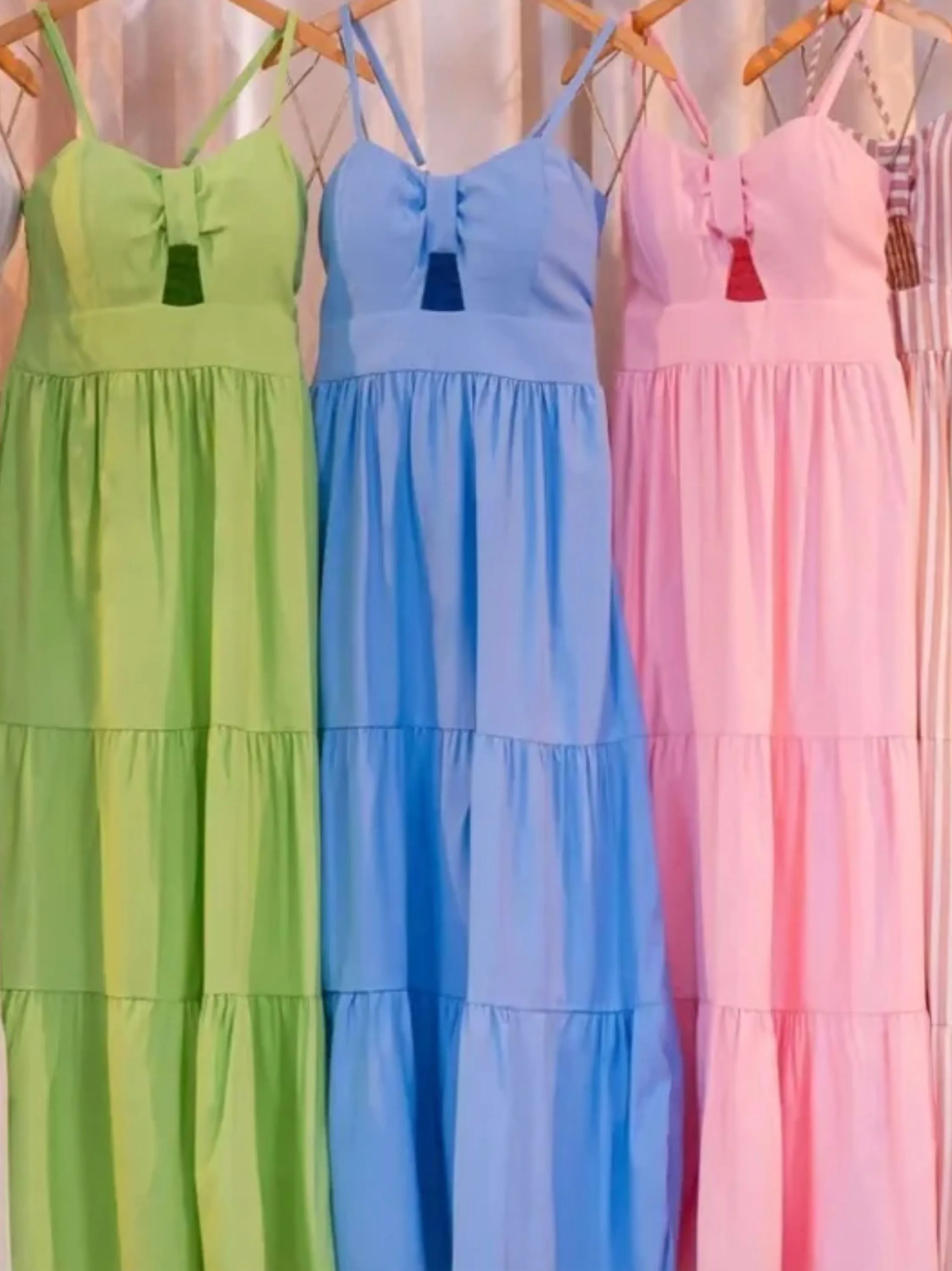 Vestido longo com bojo