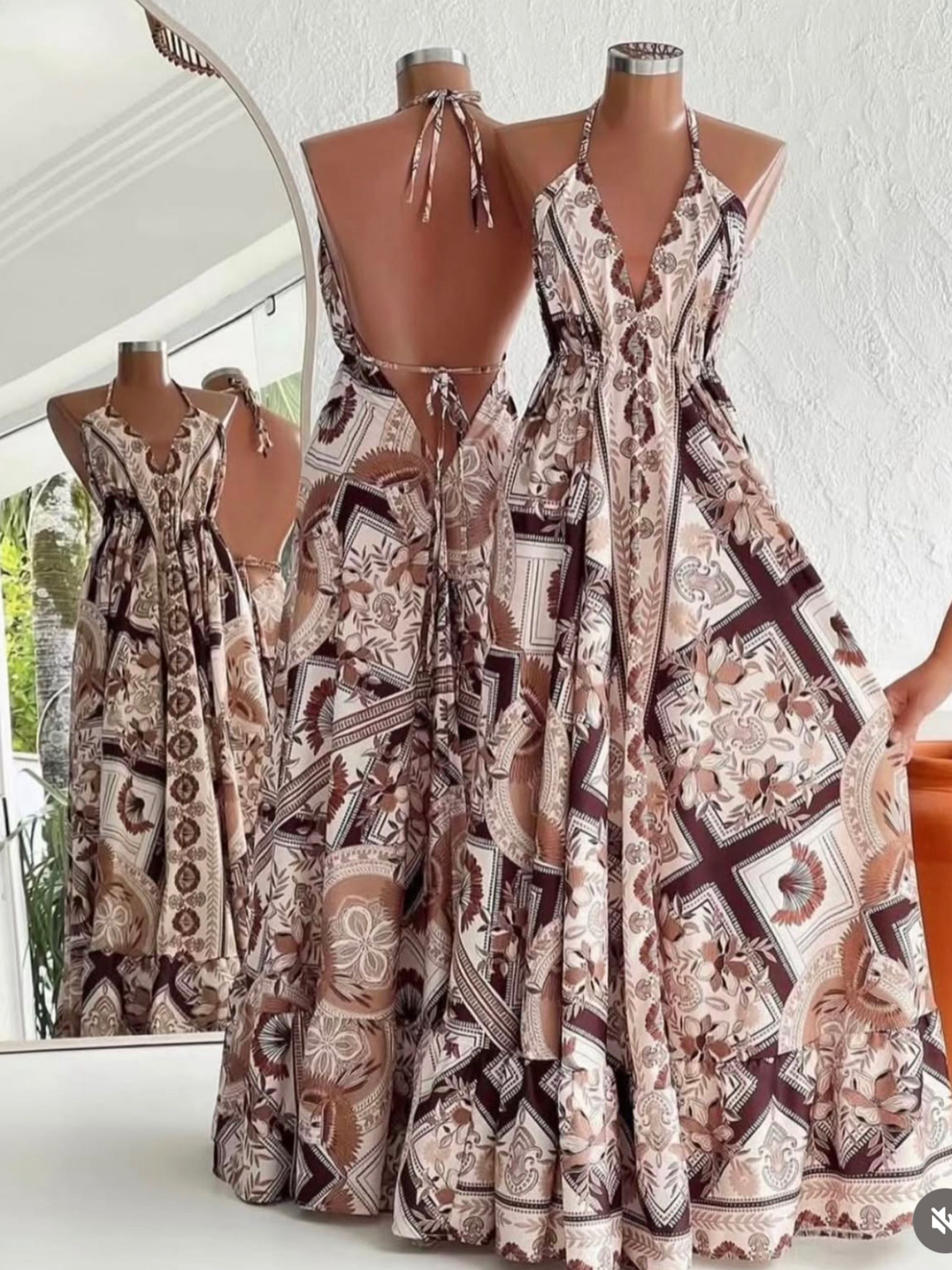 Vestido Longo estampas variadas