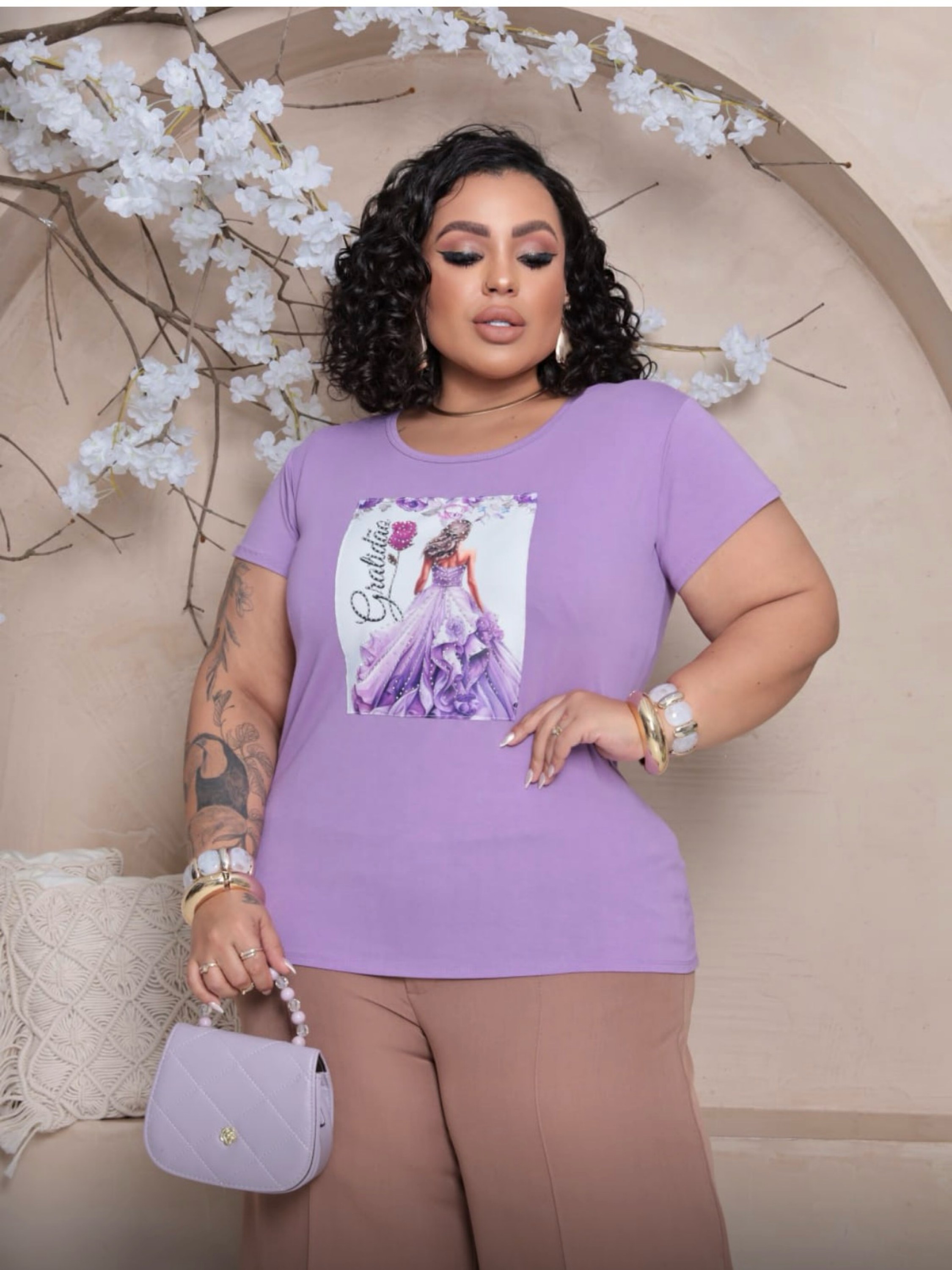 Blusa manga curta GG