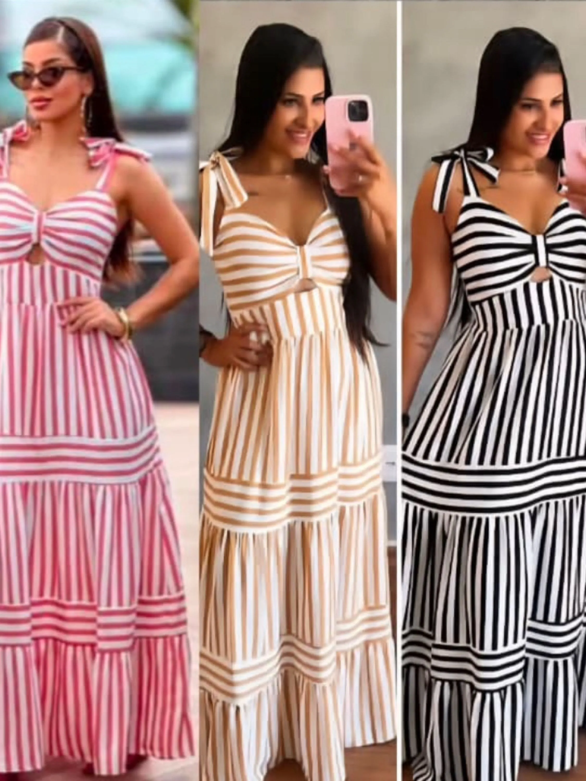 Vestido longo com bojo