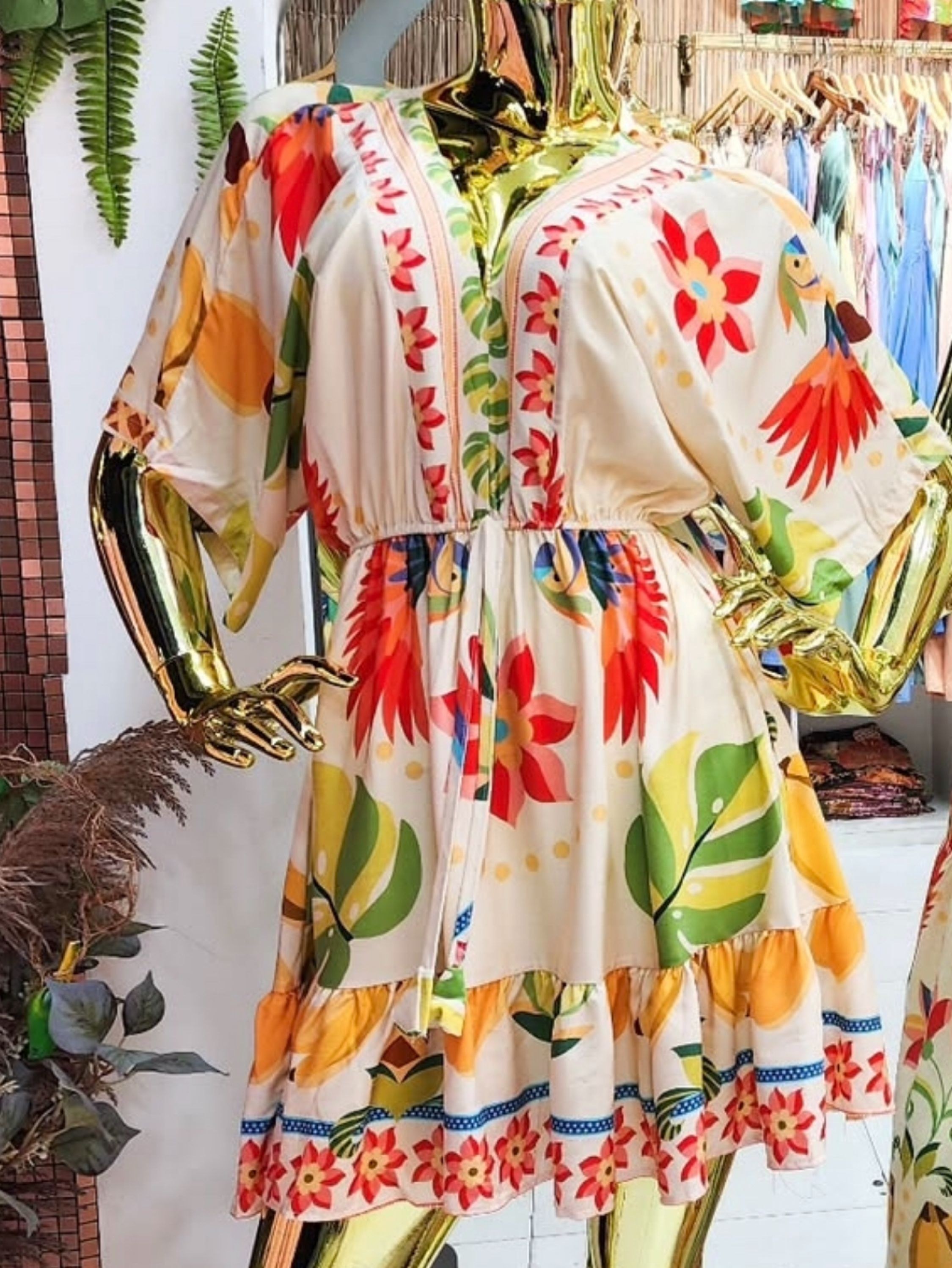 Vestido Curto estampas