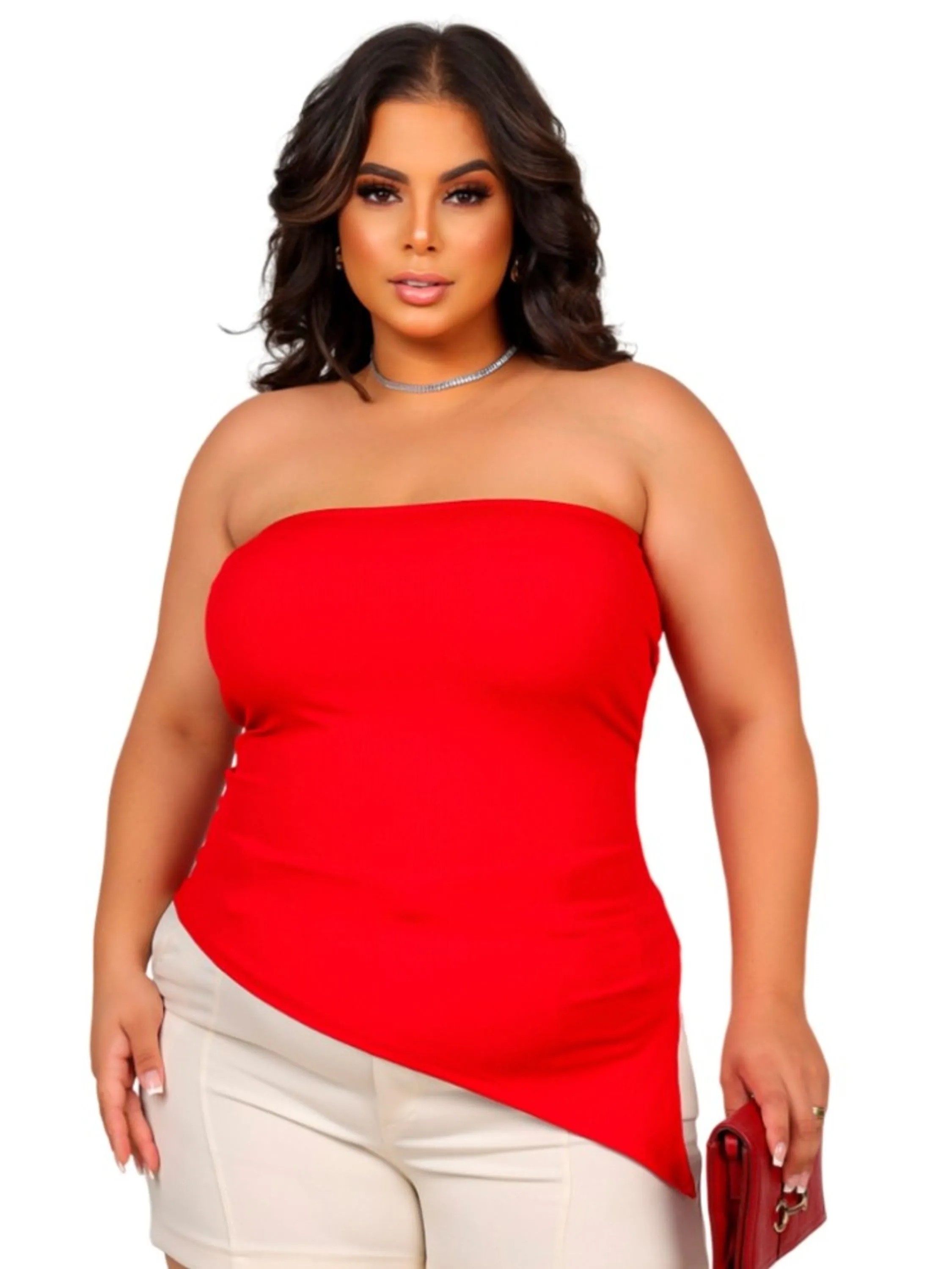 Blusa Bata Tomara que Caia Plus SIZE C1318