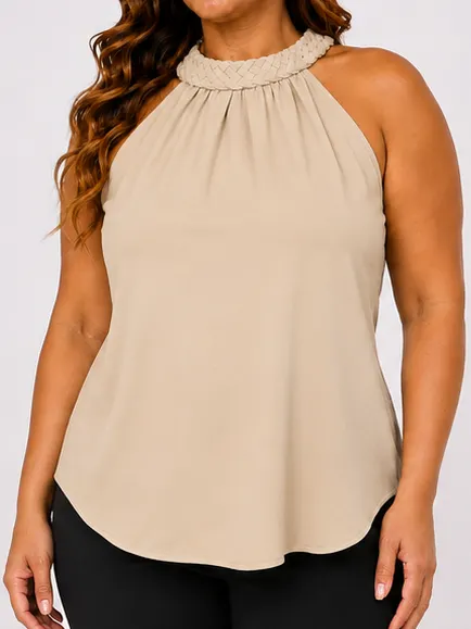 Blusa Regata Duna Trançada Verão C1306