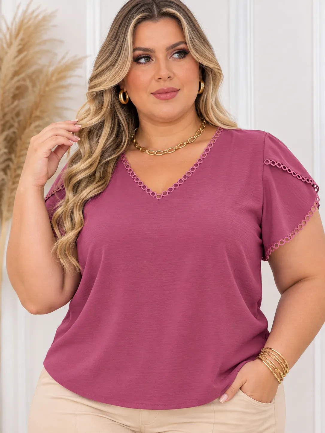 Blusa Plus Size Pétala REF.1152