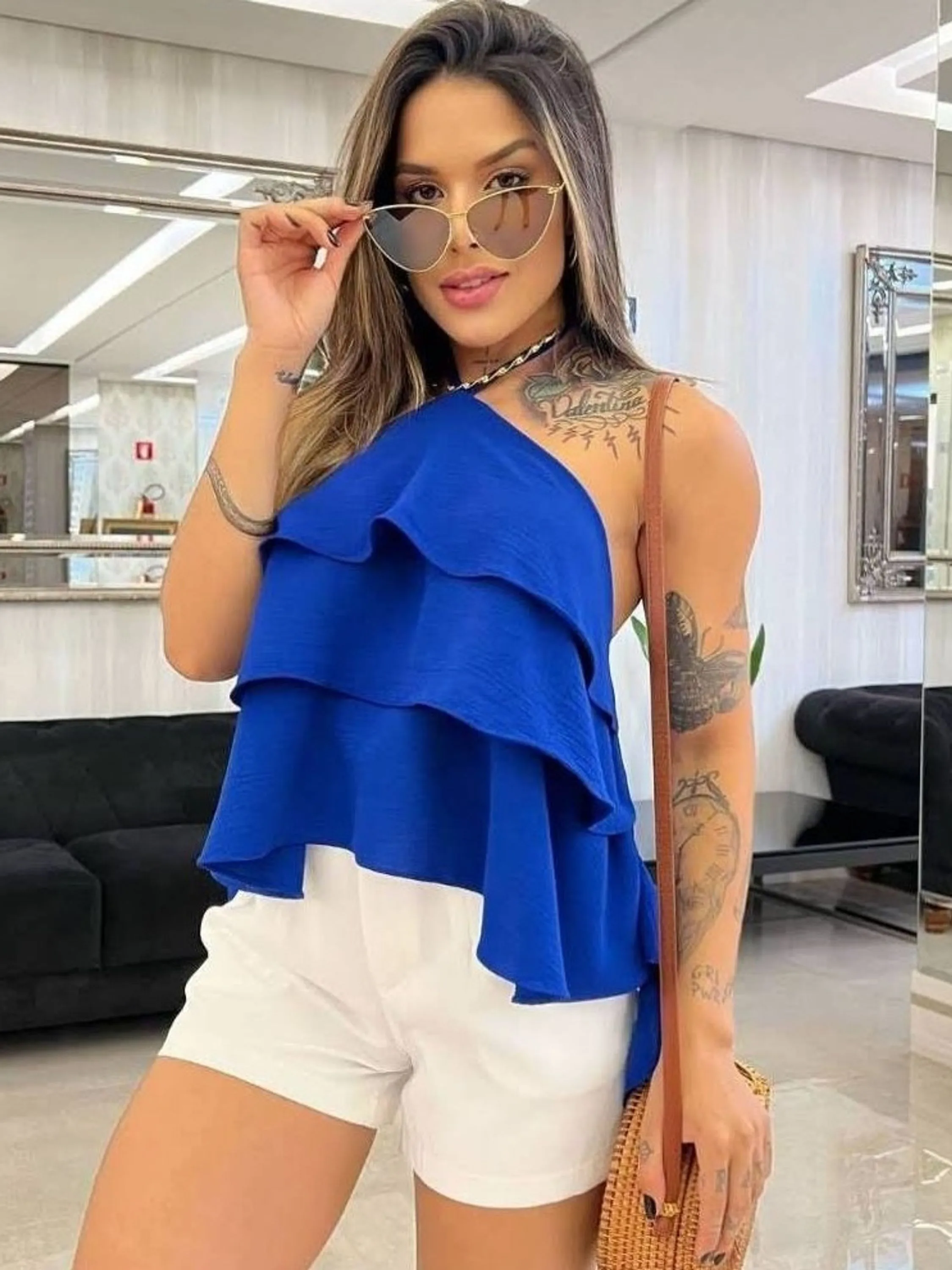 Blusa Babado Verão C1205