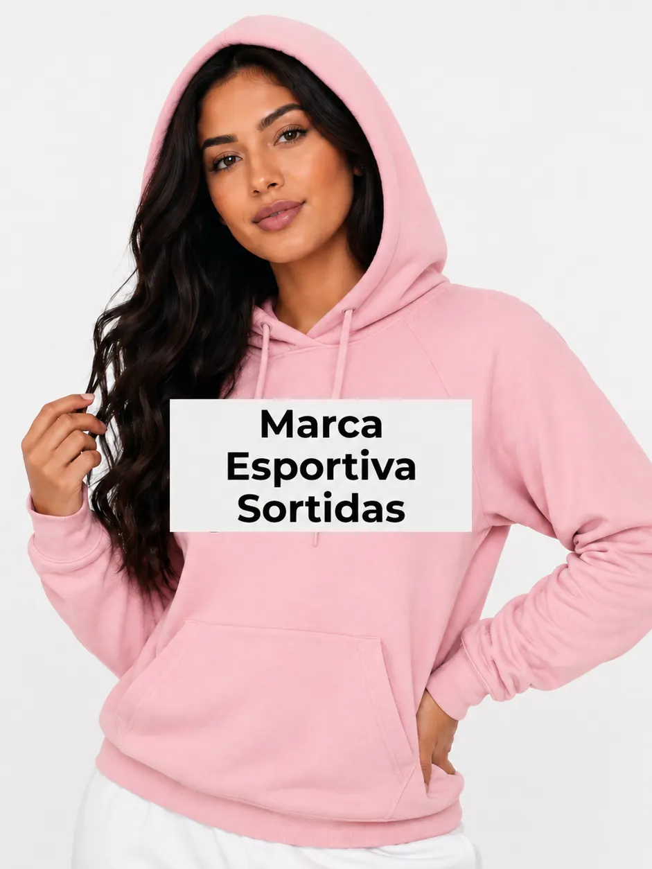 Blusa Moletom Capuz Flanelada Feminina