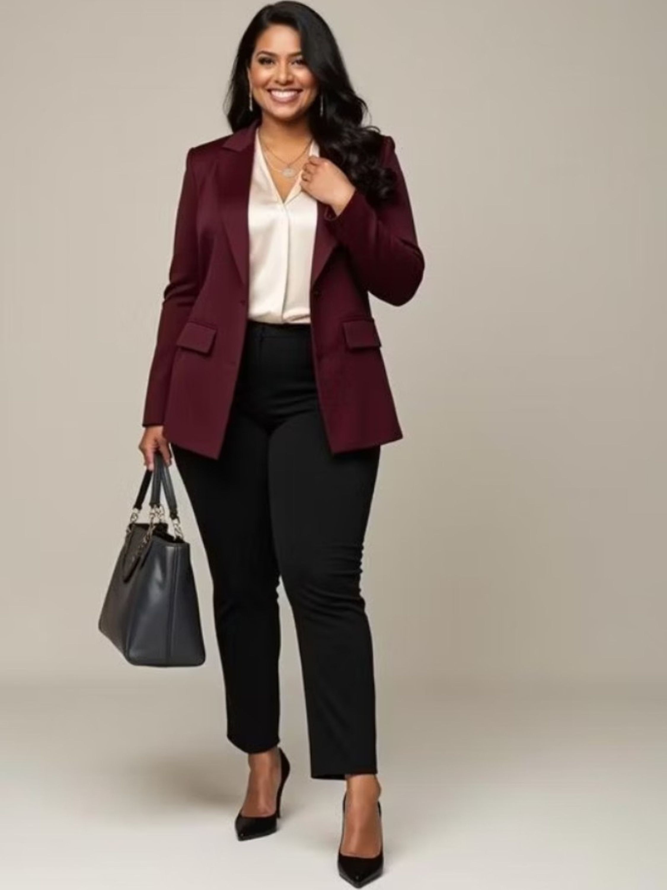 Blazer Plus Size Alfaiataria Com Botões Forrado
