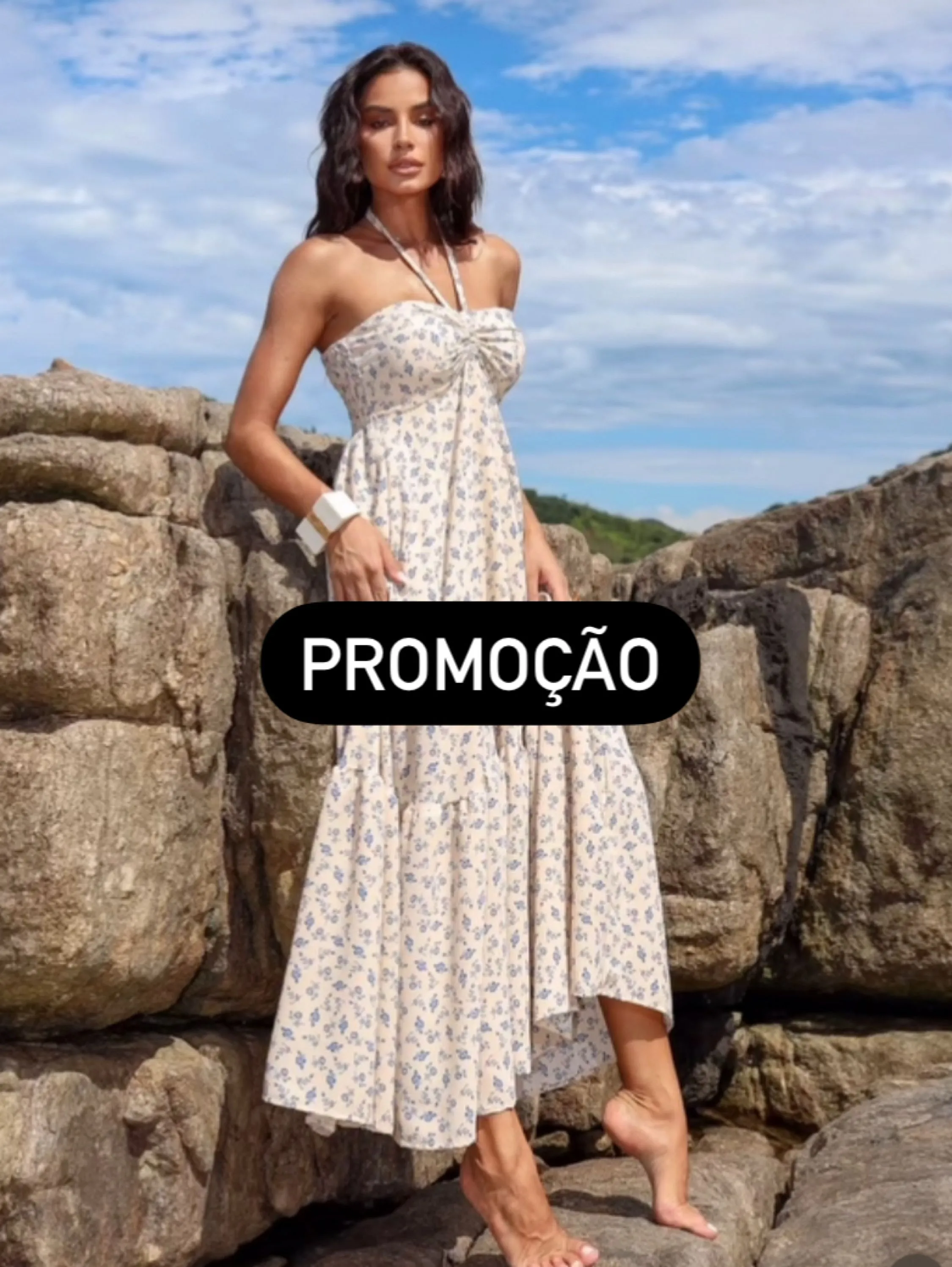 PROMOÇÃO 🌀Vestido Ponta Florzinha