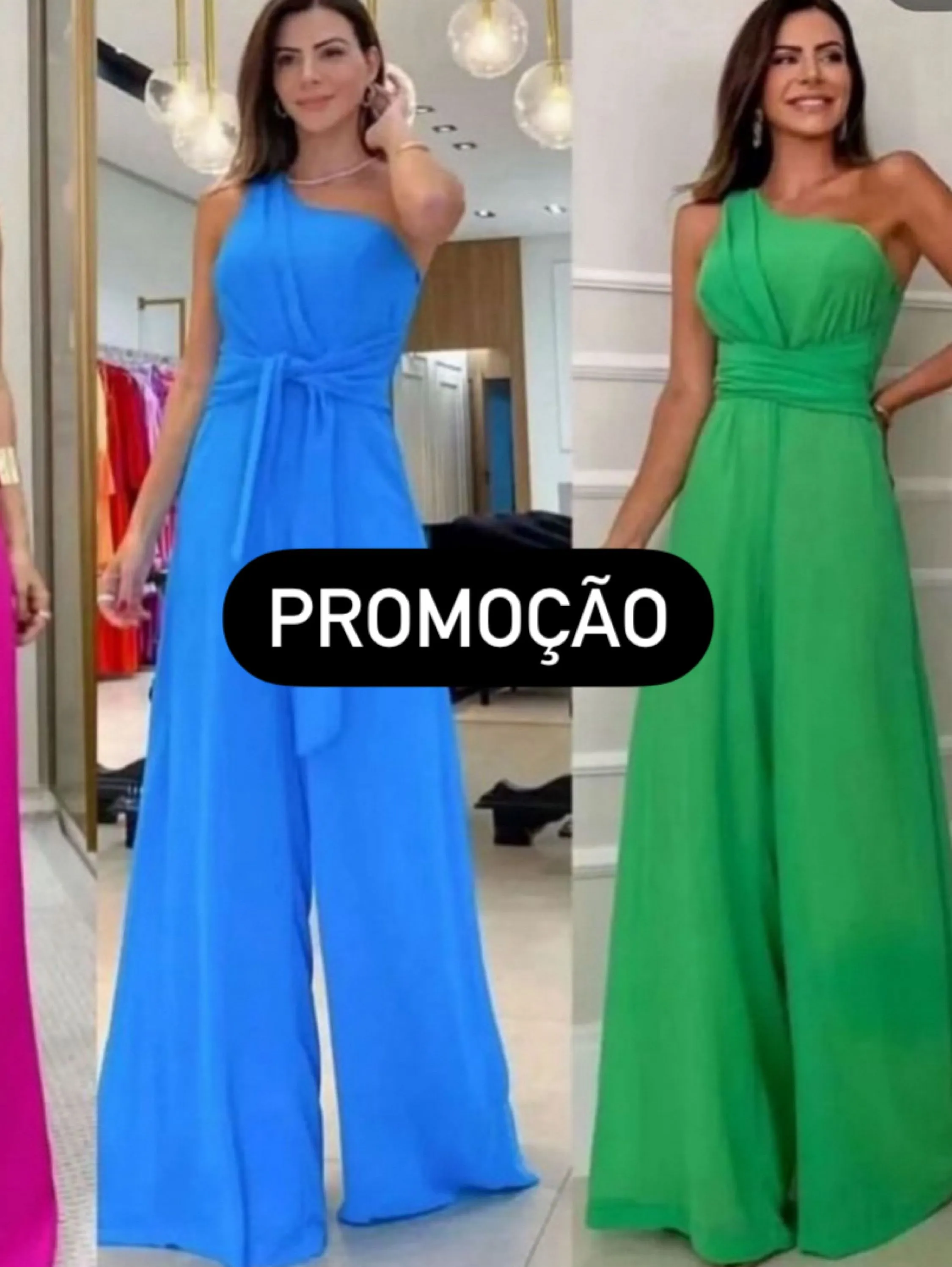 PROMOÇÃO 🌀Macacão Decote Geométrico