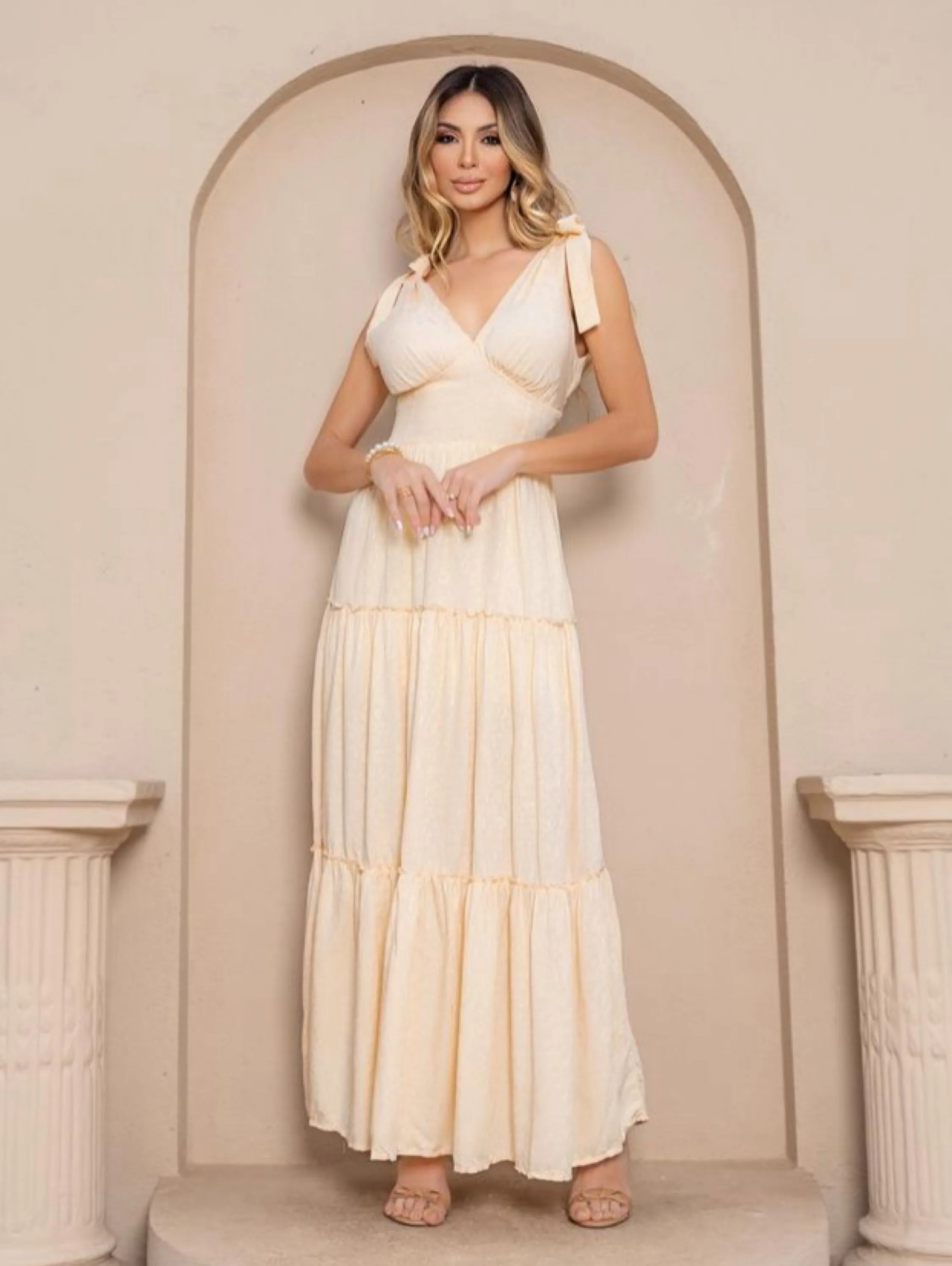 Vestido Alça Laço Íris Cod215