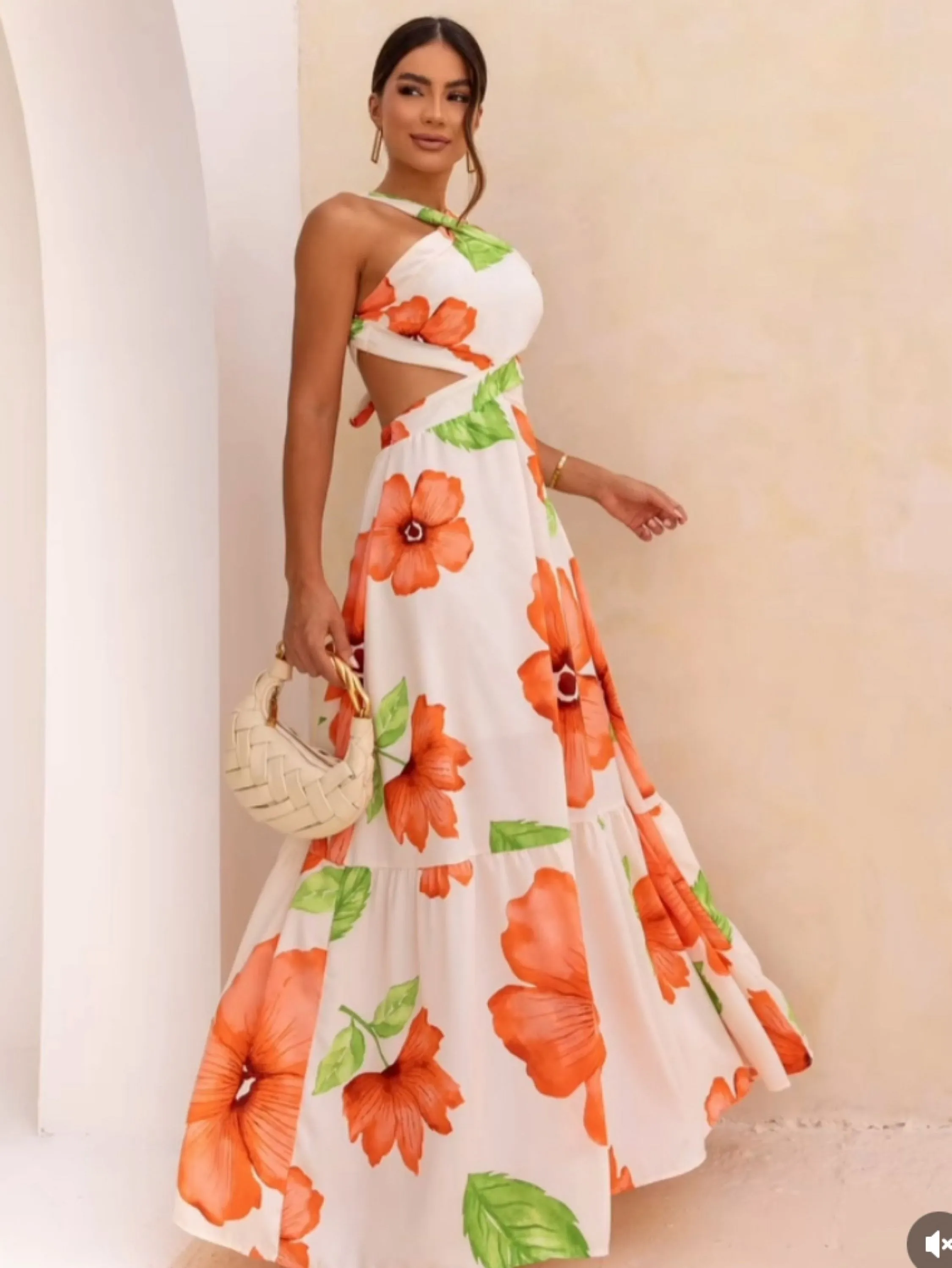 Vestido Lana Floral Cod221