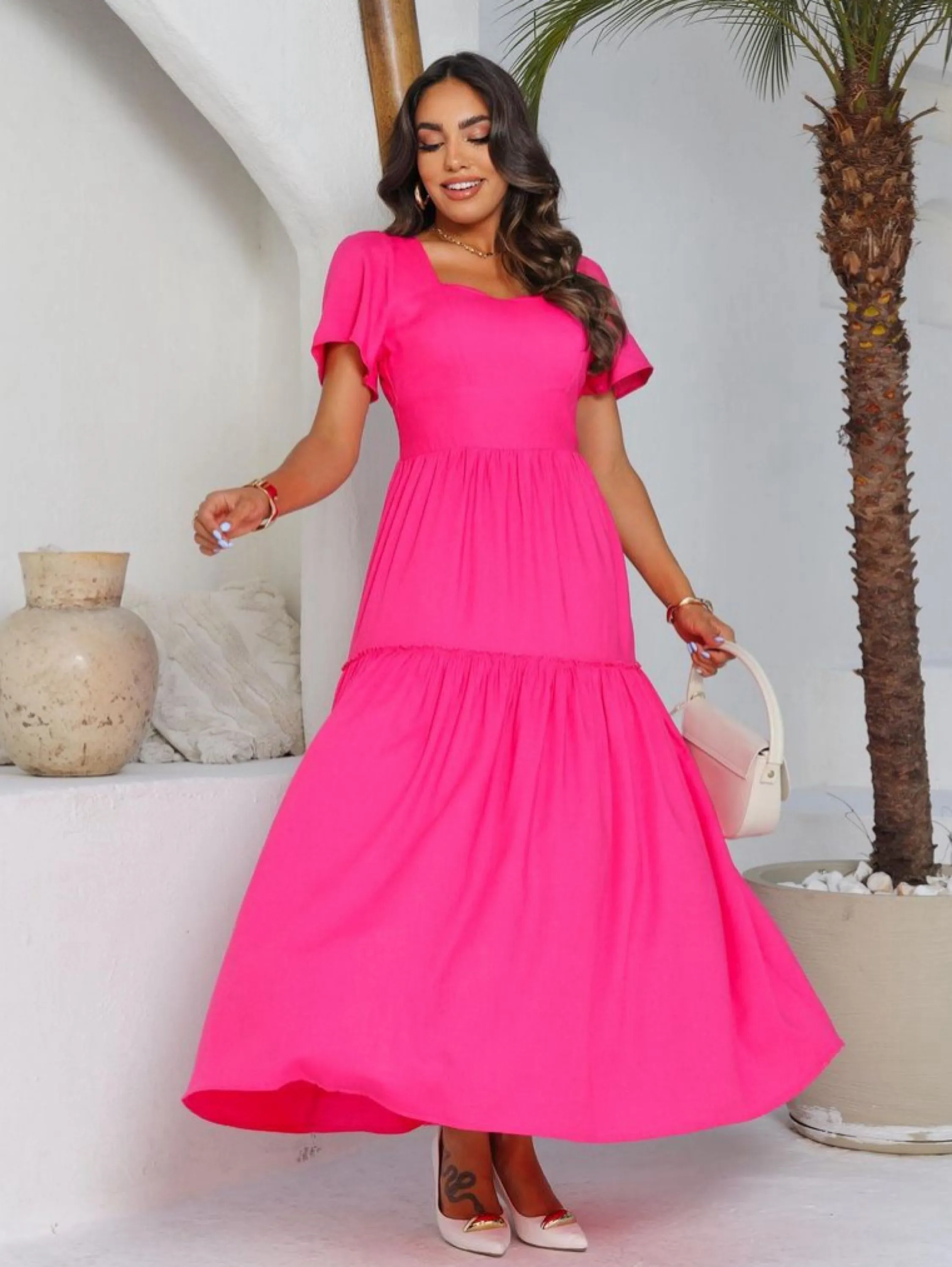 Vestido Manguina Raquele Cod215